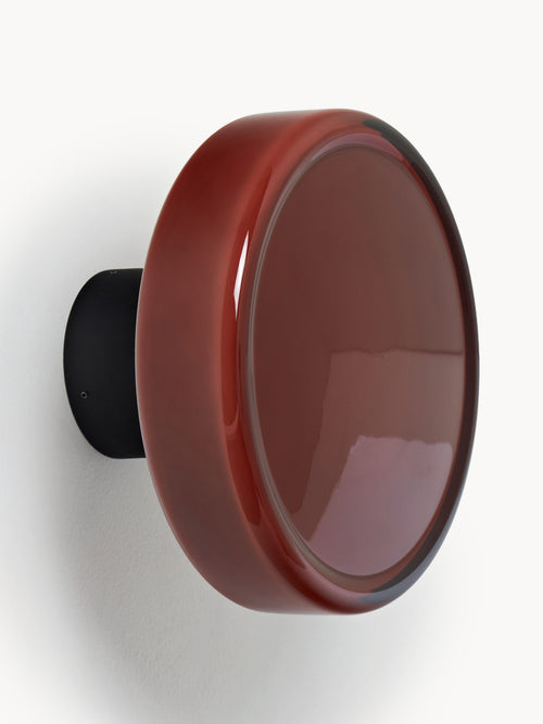 Applique murale LED Flosi - Rouge terracotta