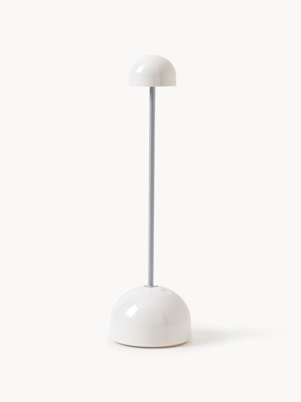 Petite lampe à poser LED Larkin, intensité ajustable - Blanc, argenté