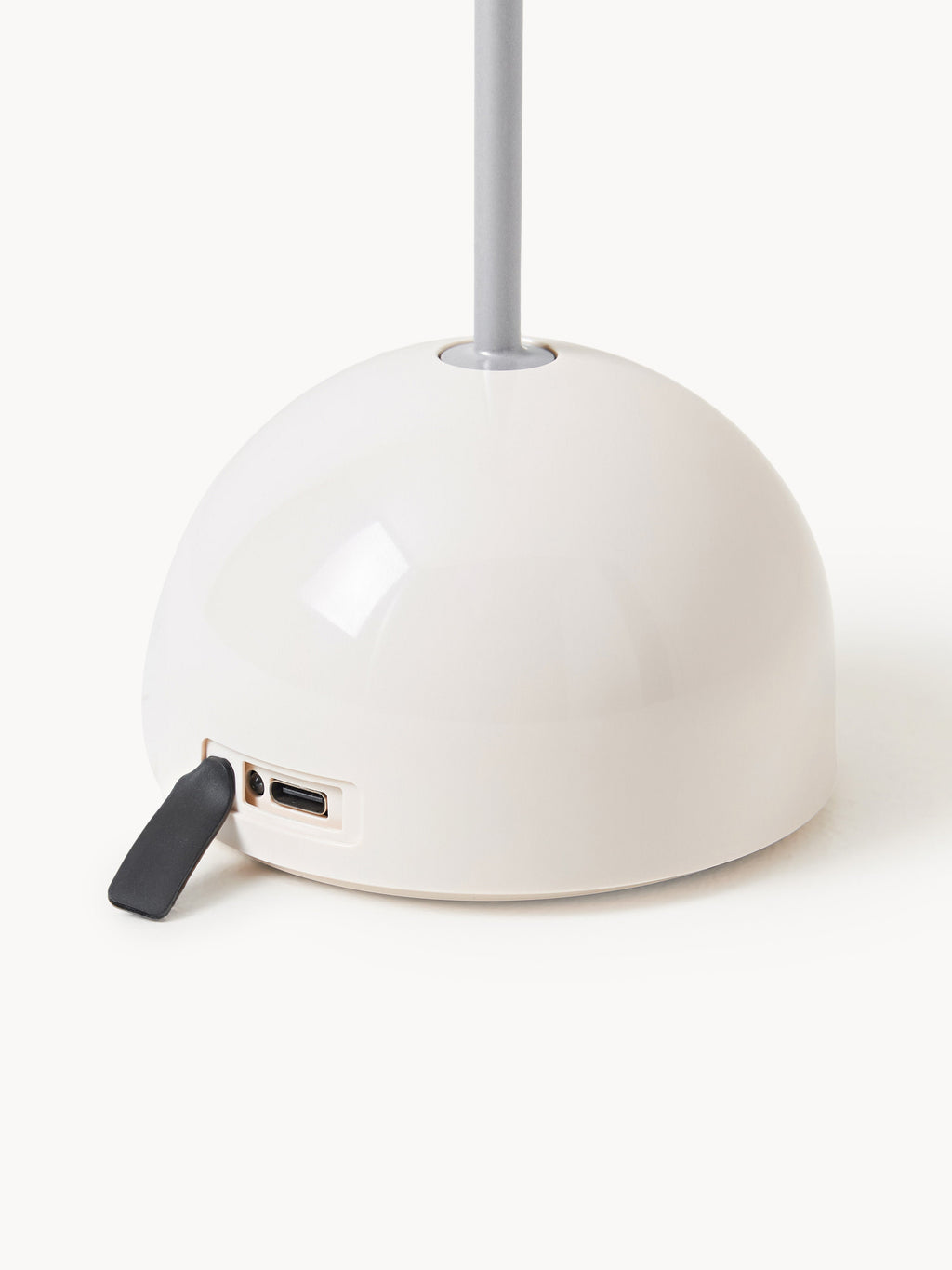 Petite lampe à poser LED Larkin, intensité ajustable - Blanc, argenté