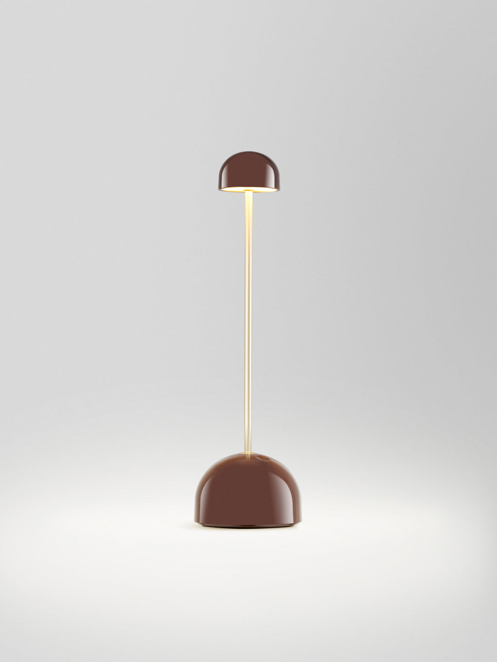 Petite lampe à poser LED Larkin, intensité ajustable - Brun, doré