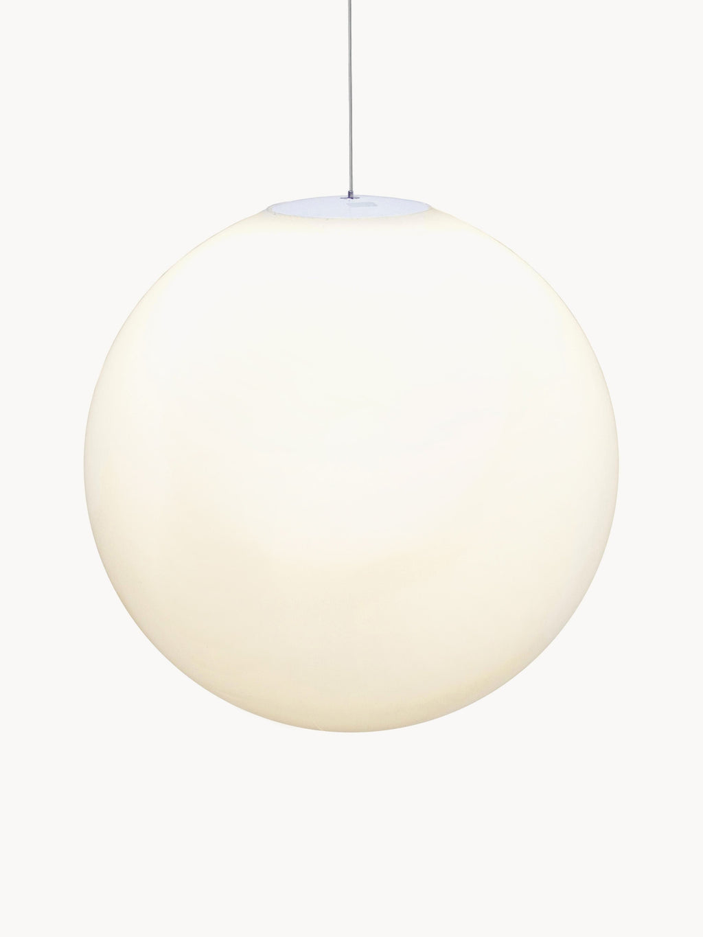 Suspension d'extérieur LED mobile avec télécommande Goran - Blanc cassé