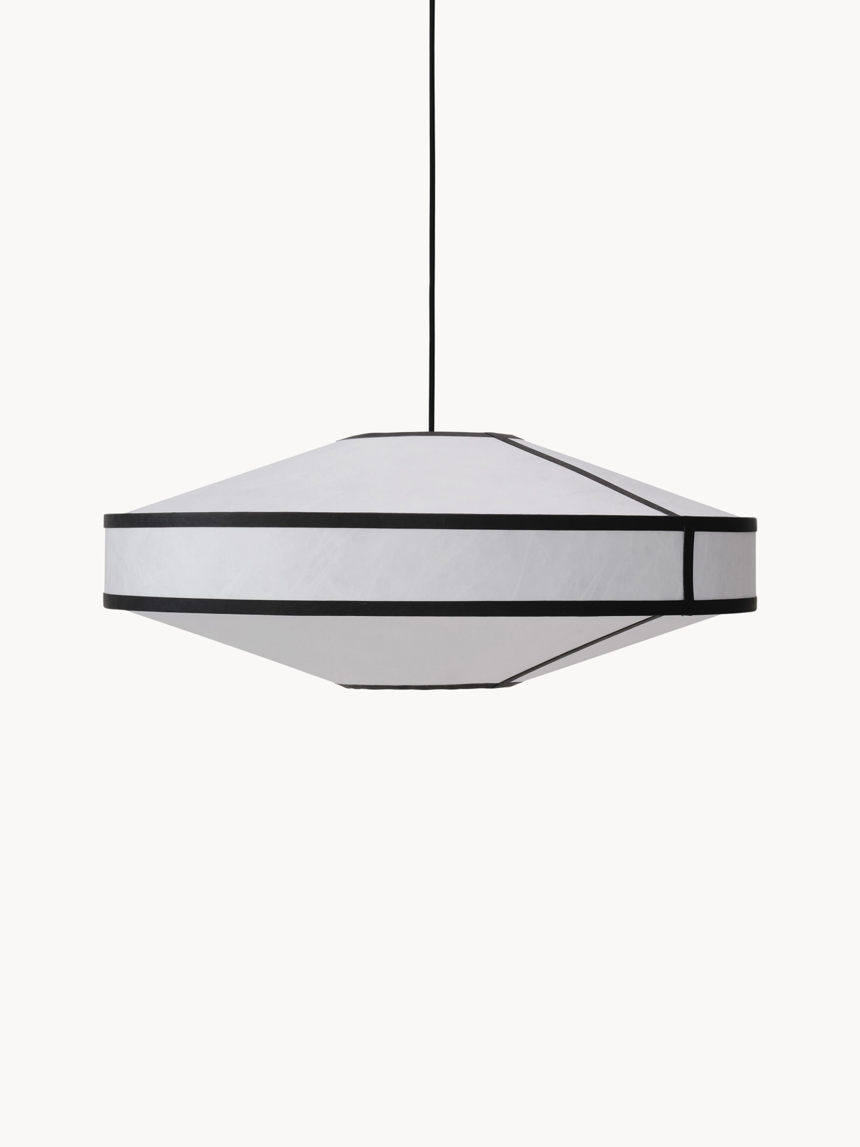 Grande suspension Torje - Blanc, noir