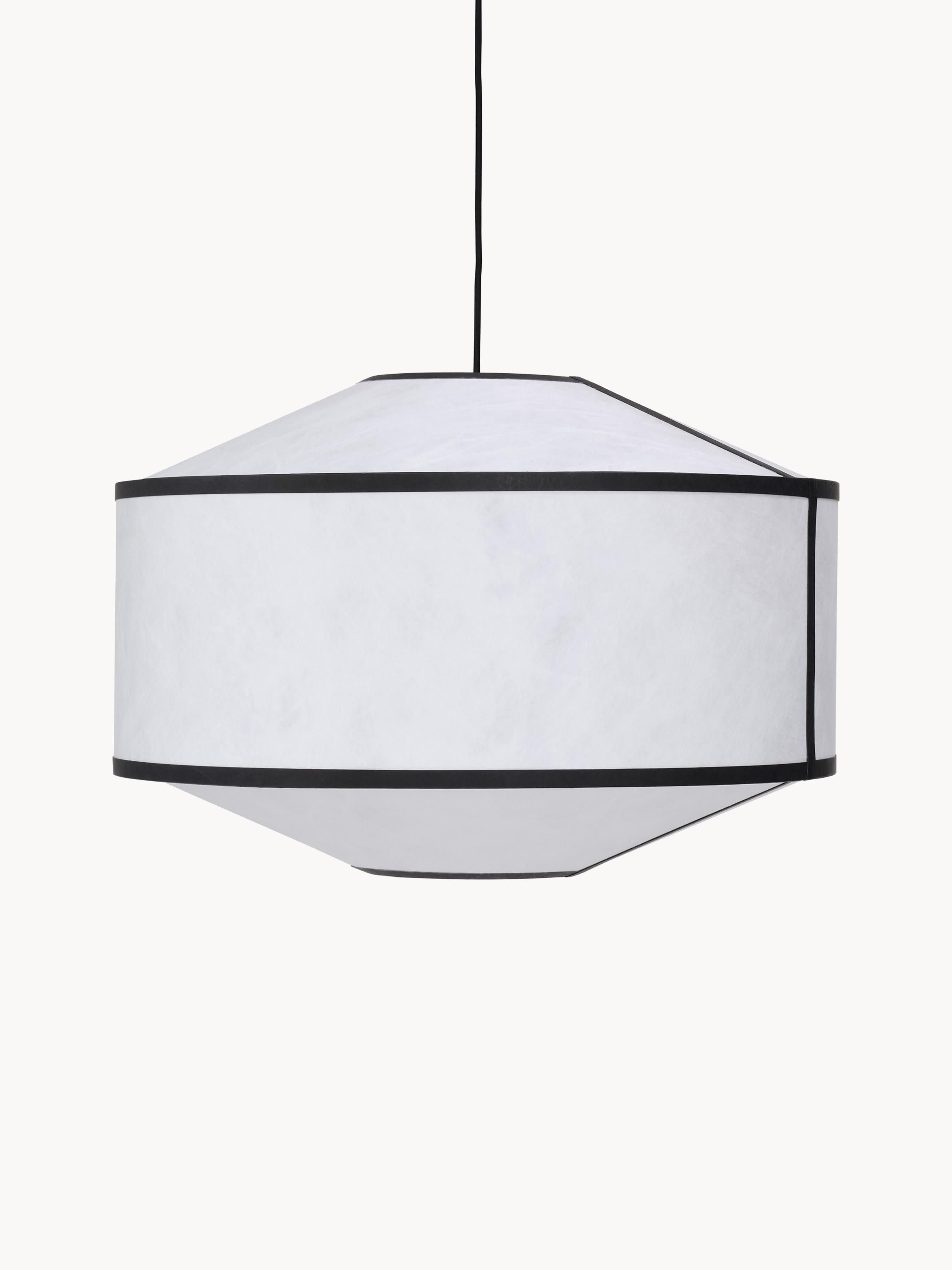 Grande suspension Torje - Blanc, noir