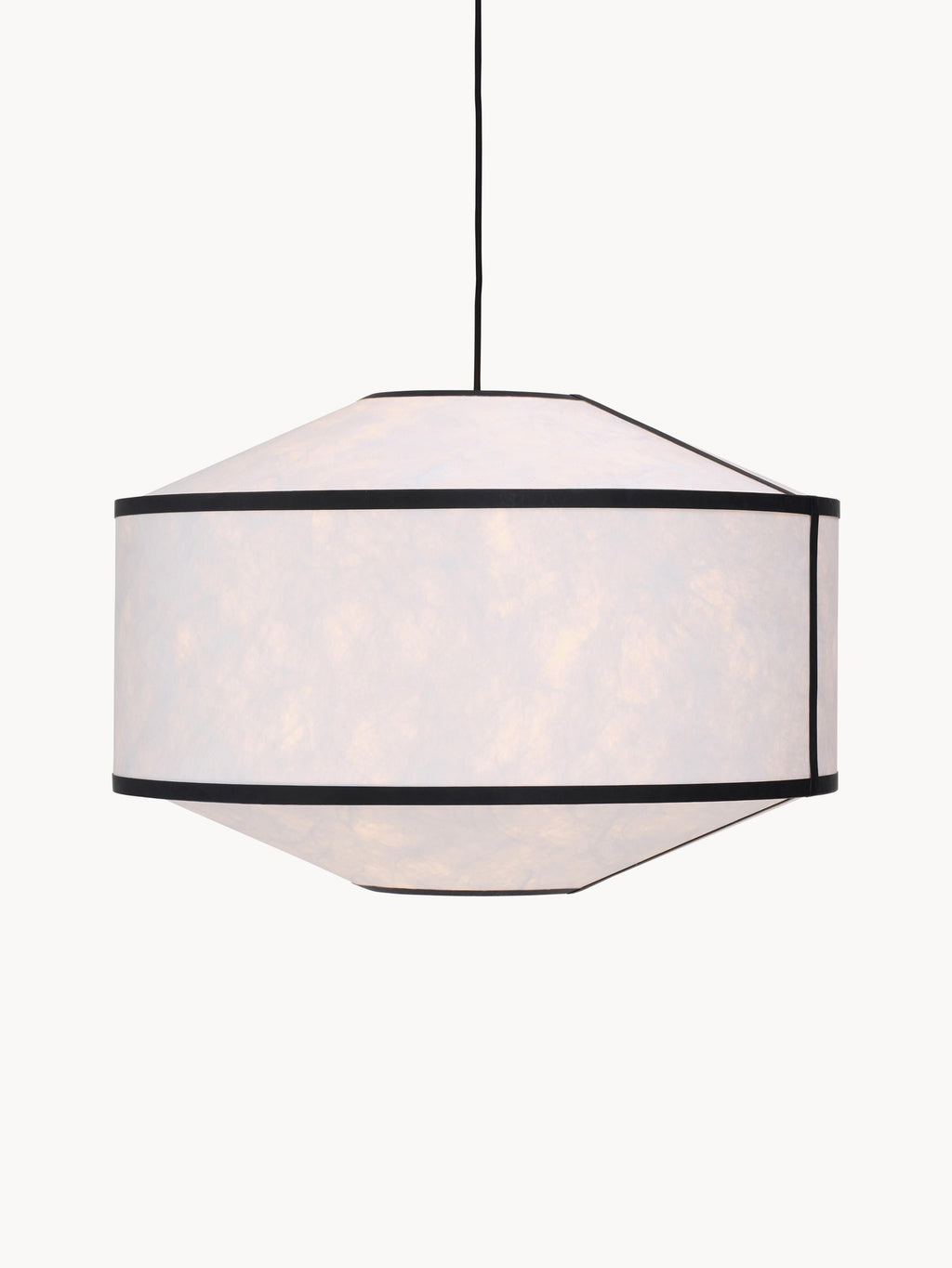 Grande suspension Torje - Blanc, noir