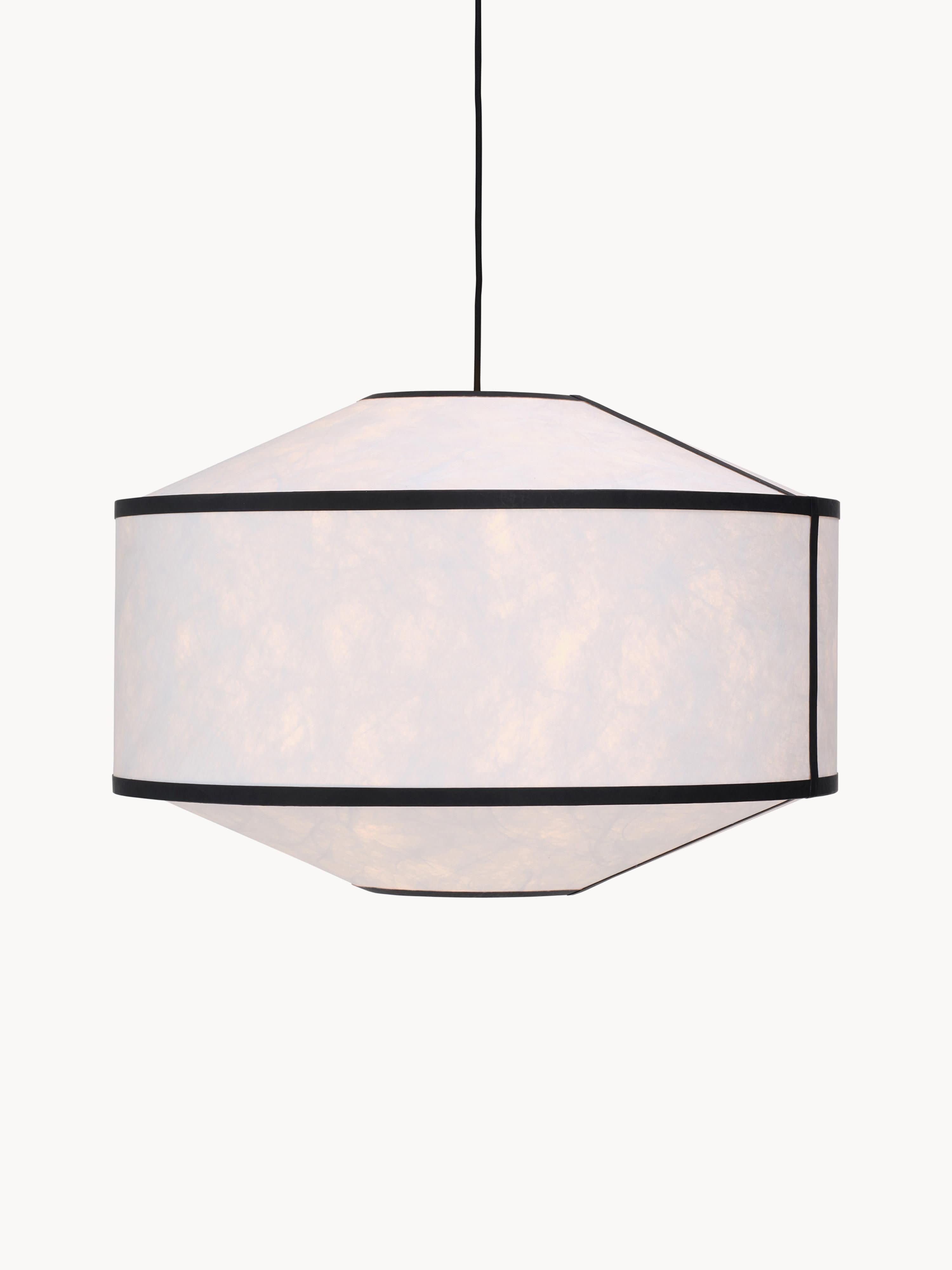 Grande suspension Torje - Blanc, noir