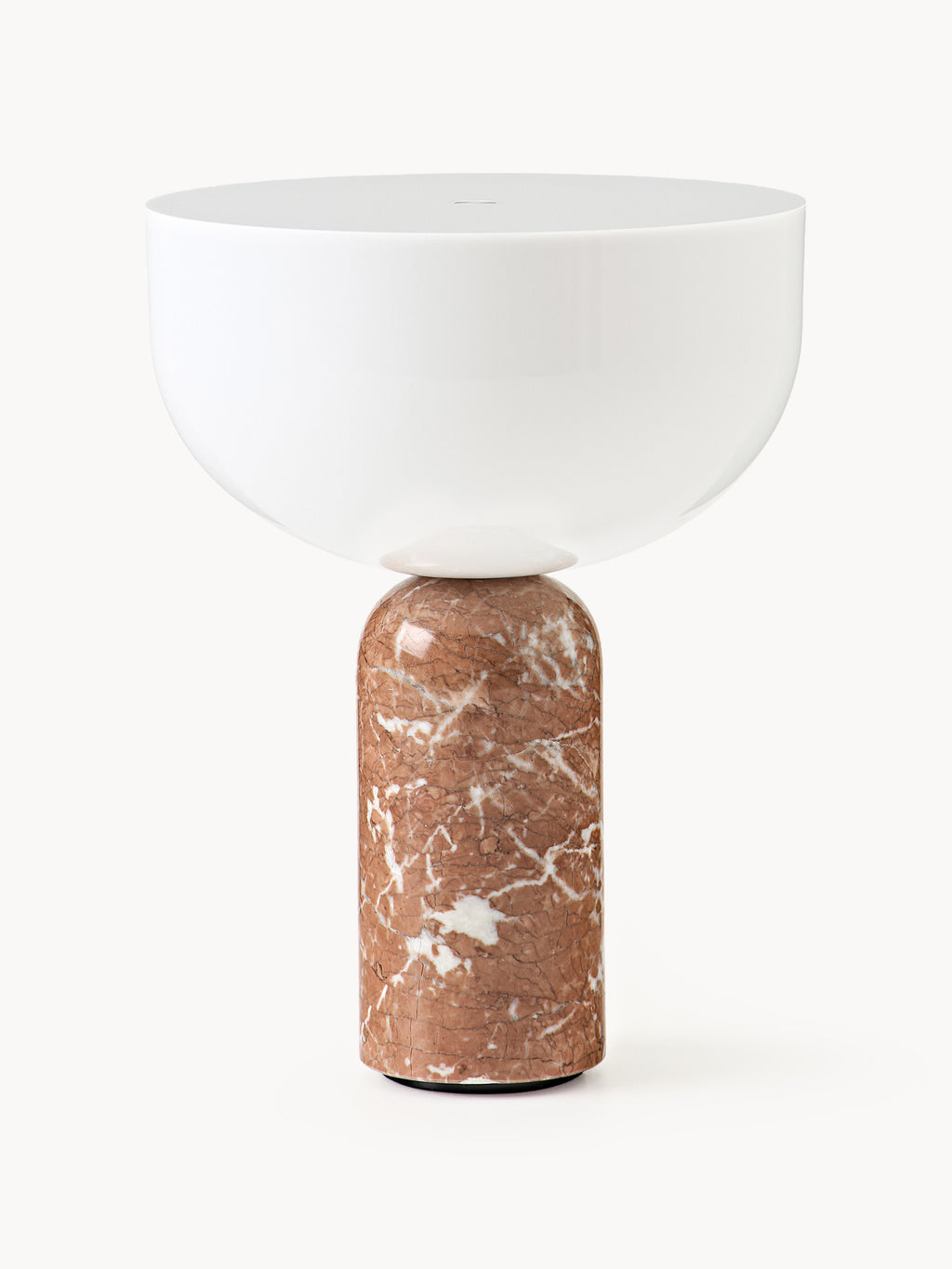 Petite lampe à poser nomade en marbre Gudvar, intensité ajustable - Blanc, marbre terracotta