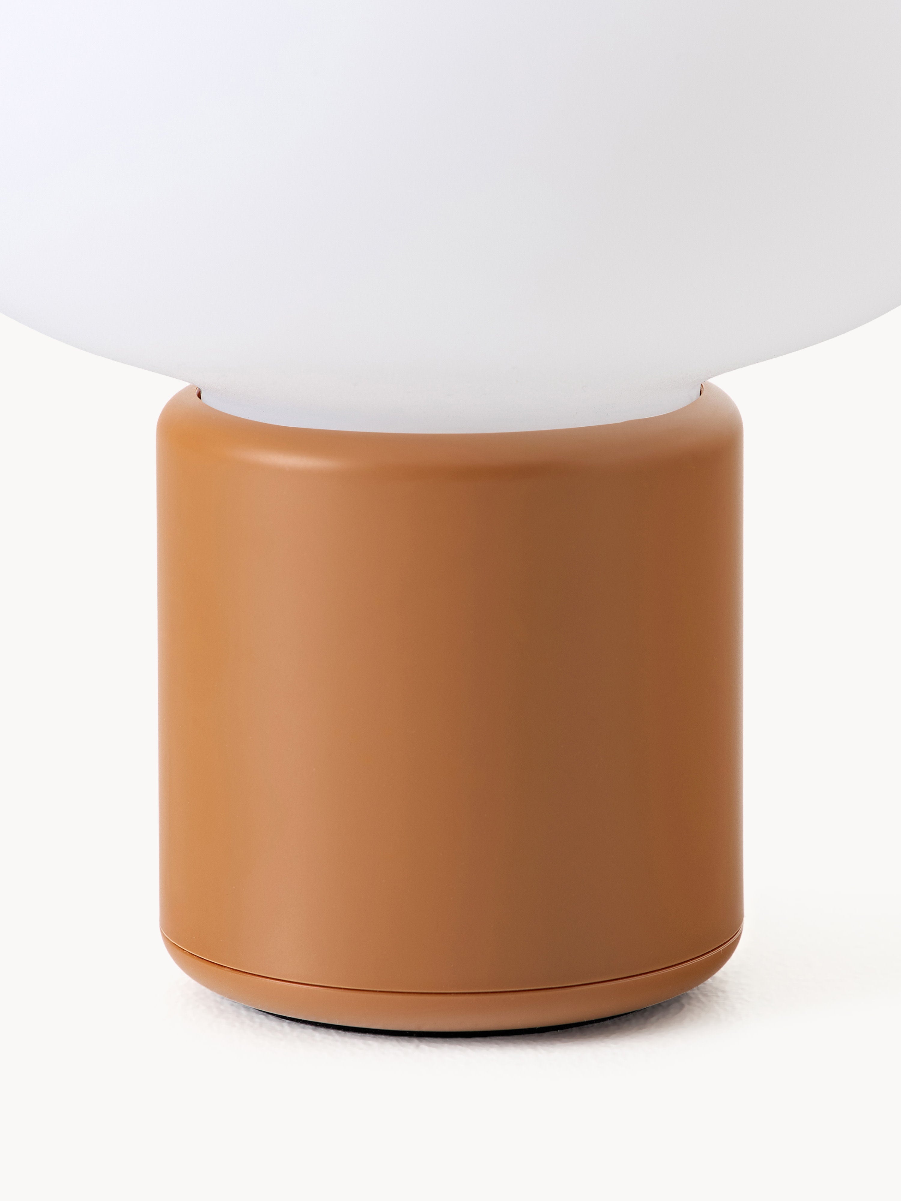 Petite lampe à poser mobile Noble, intensité ajustable - Blanc, ocre