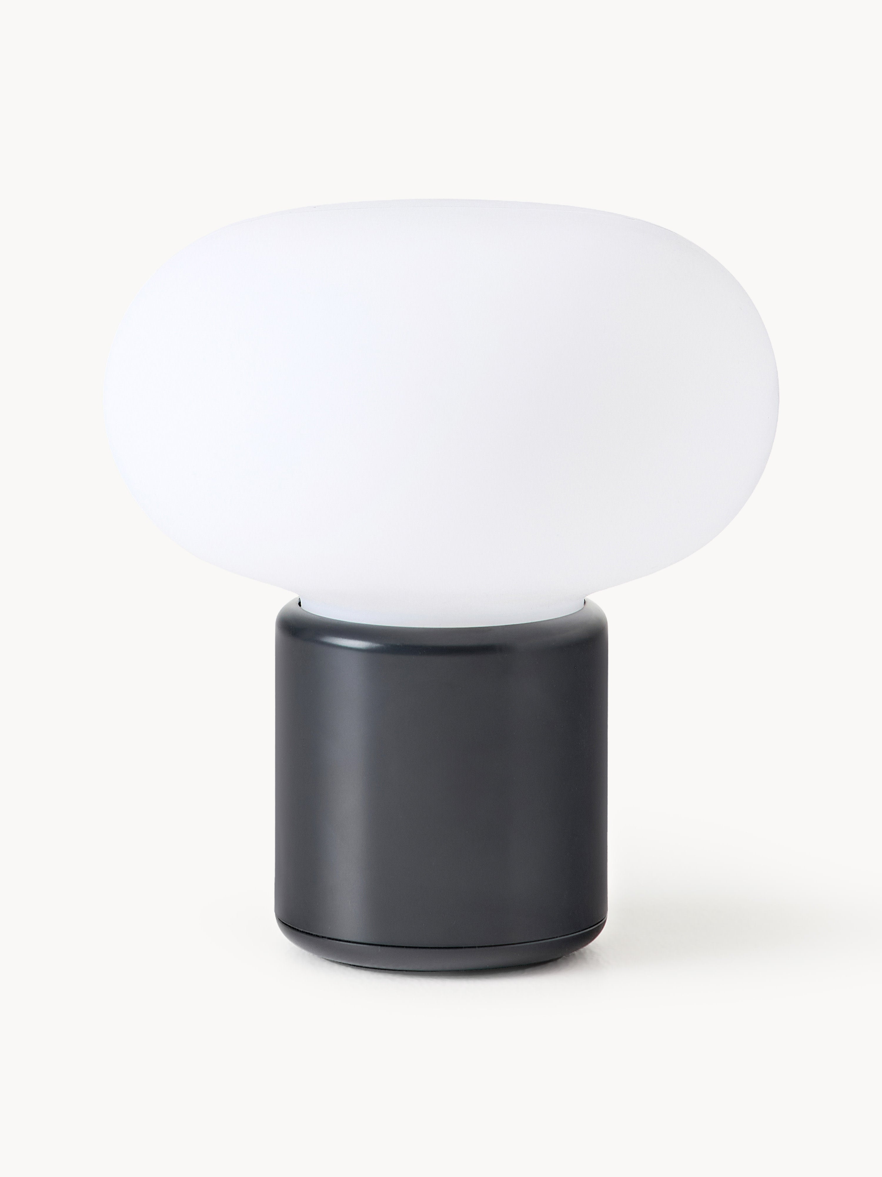 Petite lampe à poser mobile Noble, intensité ajustable - Blanc, noir