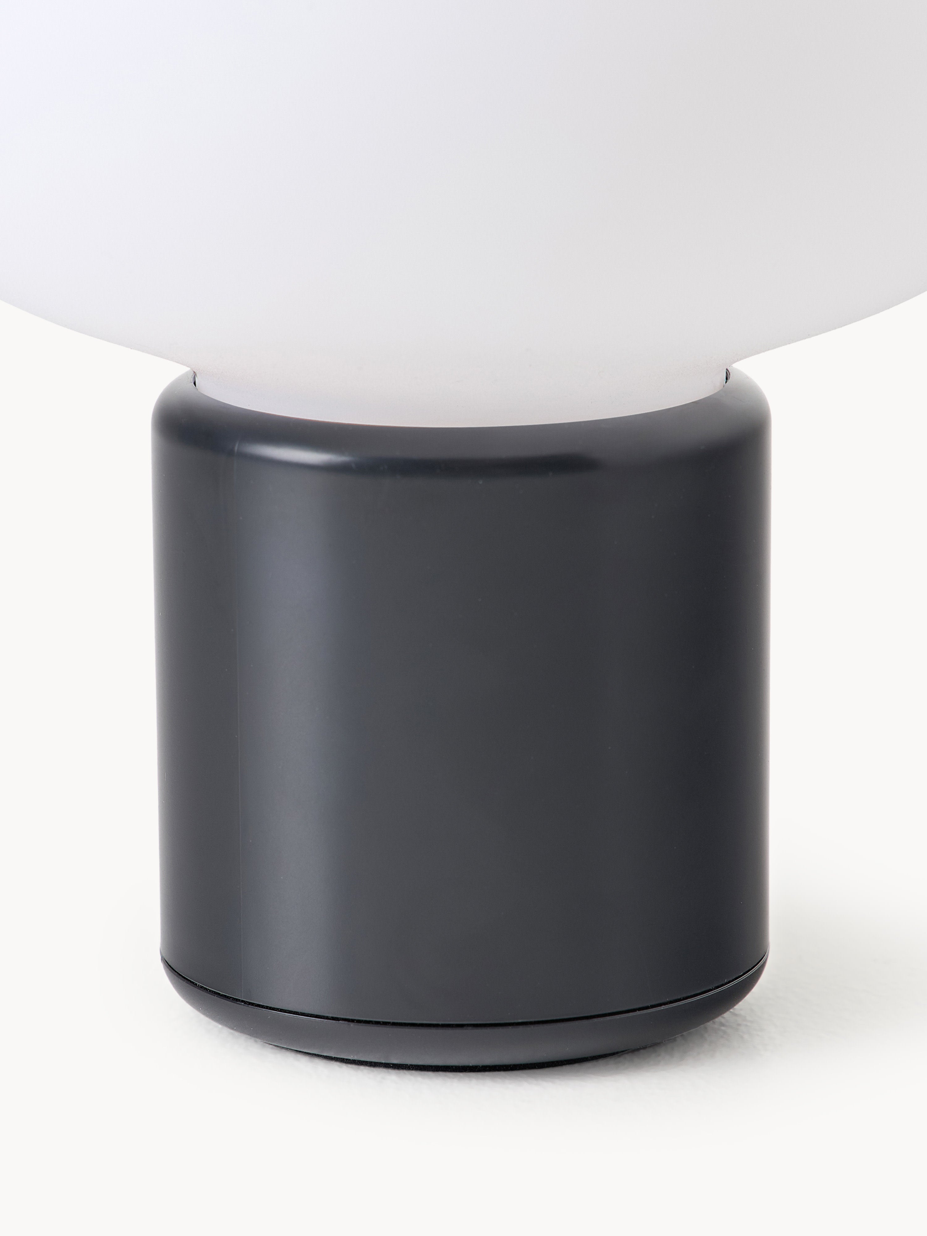 Petite lampe à poser mobile Noble, intensité ajustable - Blanc, noir