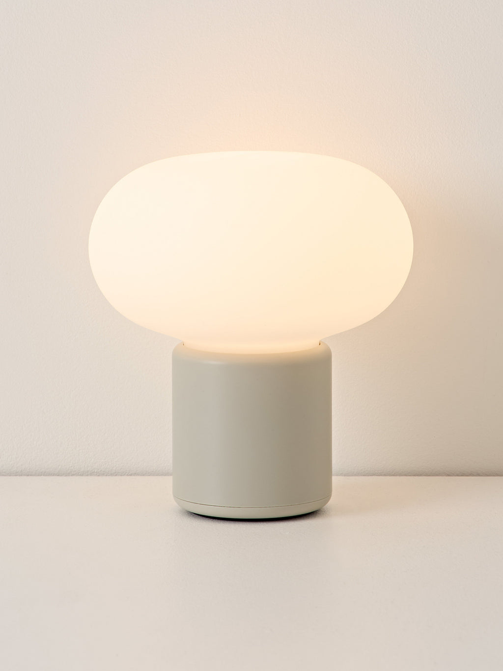 Petite lampe à poser mobile Noble, intensité ajustable - Blanc, gris clair