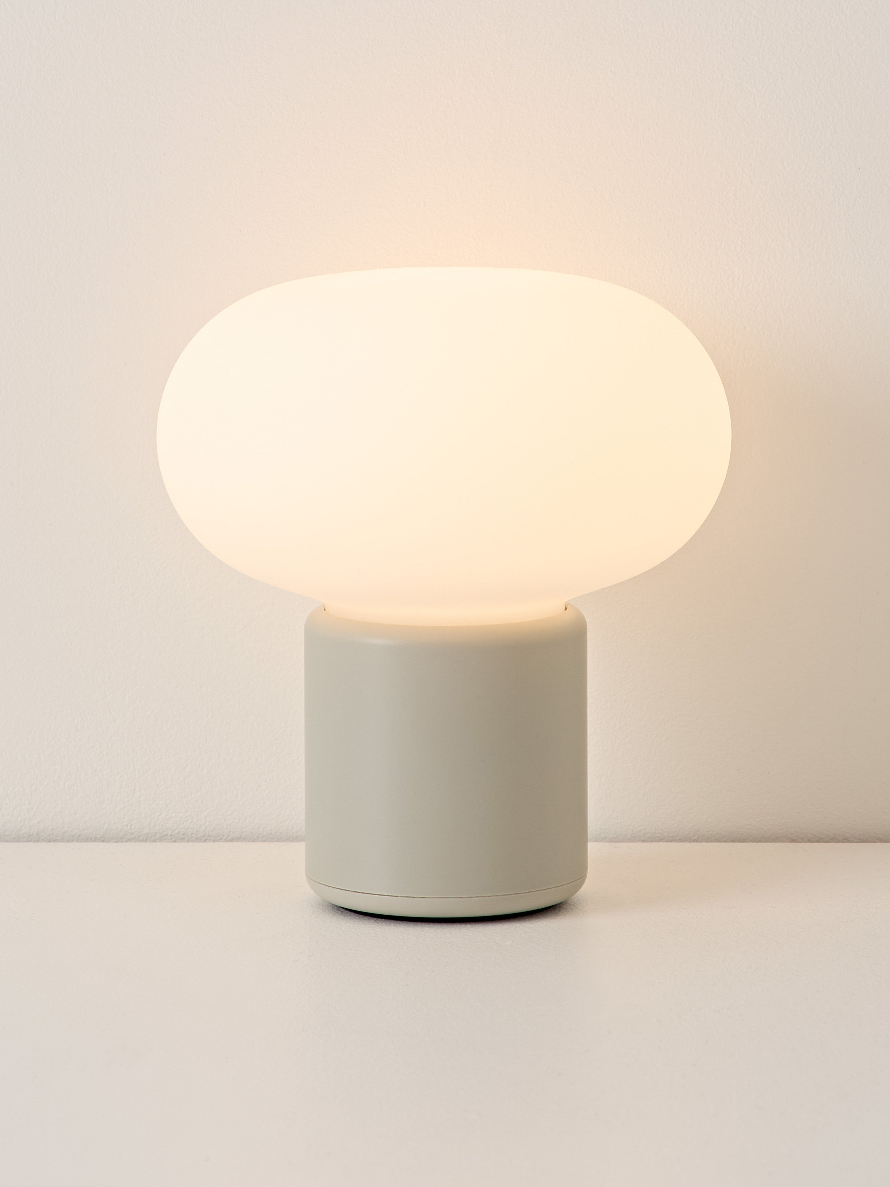 Petite lampe à poser mobile Noble, intensité ajustable - Blanc, gris clair