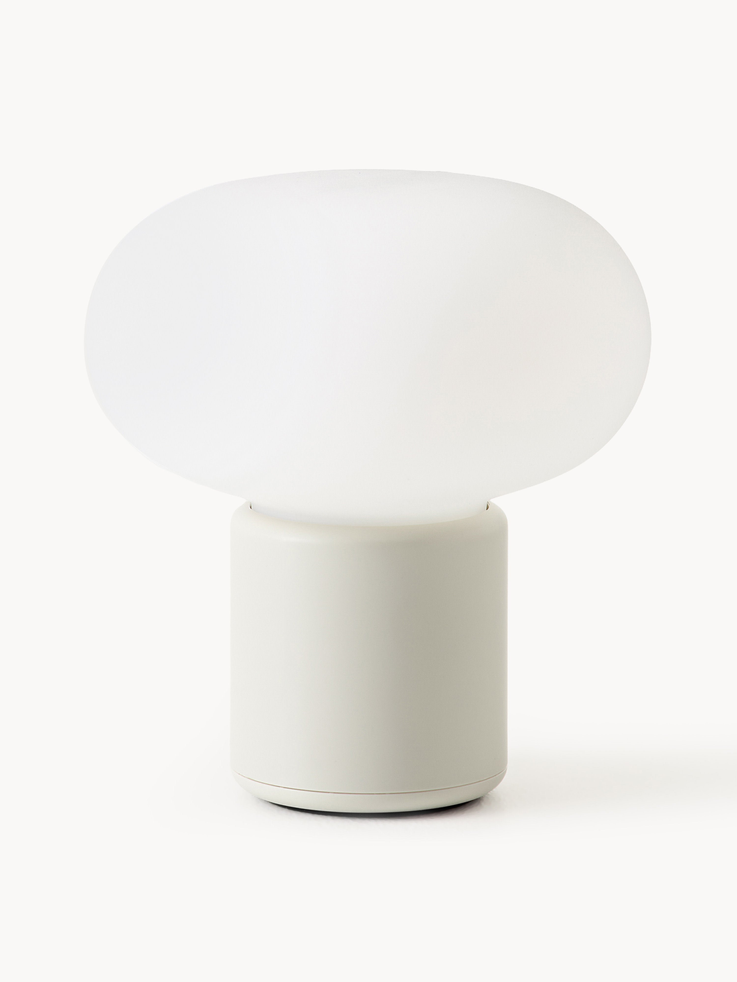 Petite lampe à poser mobile Noble, intensité ajustable - Blanc, gris clair