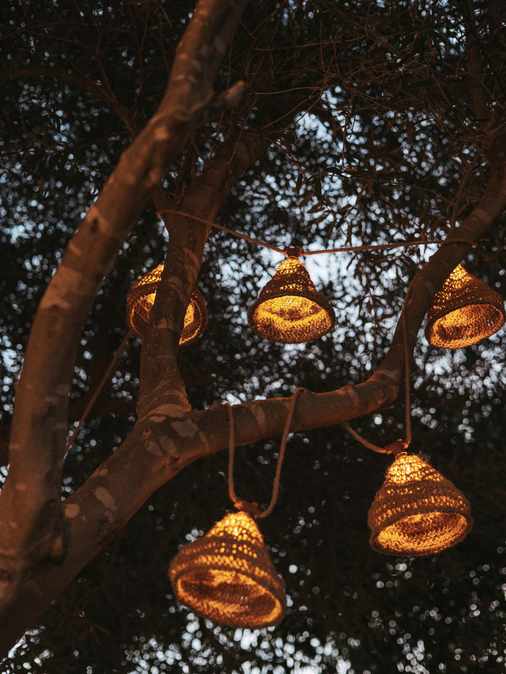 Guirlande lumineuse LED solaire Brook - Beige