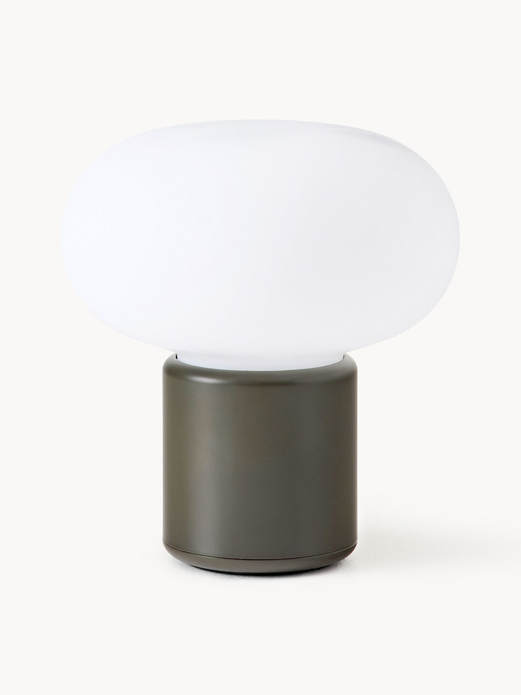 Petite lampe à poser mobile Noble, intensité ajustable - Blanc, vert olive