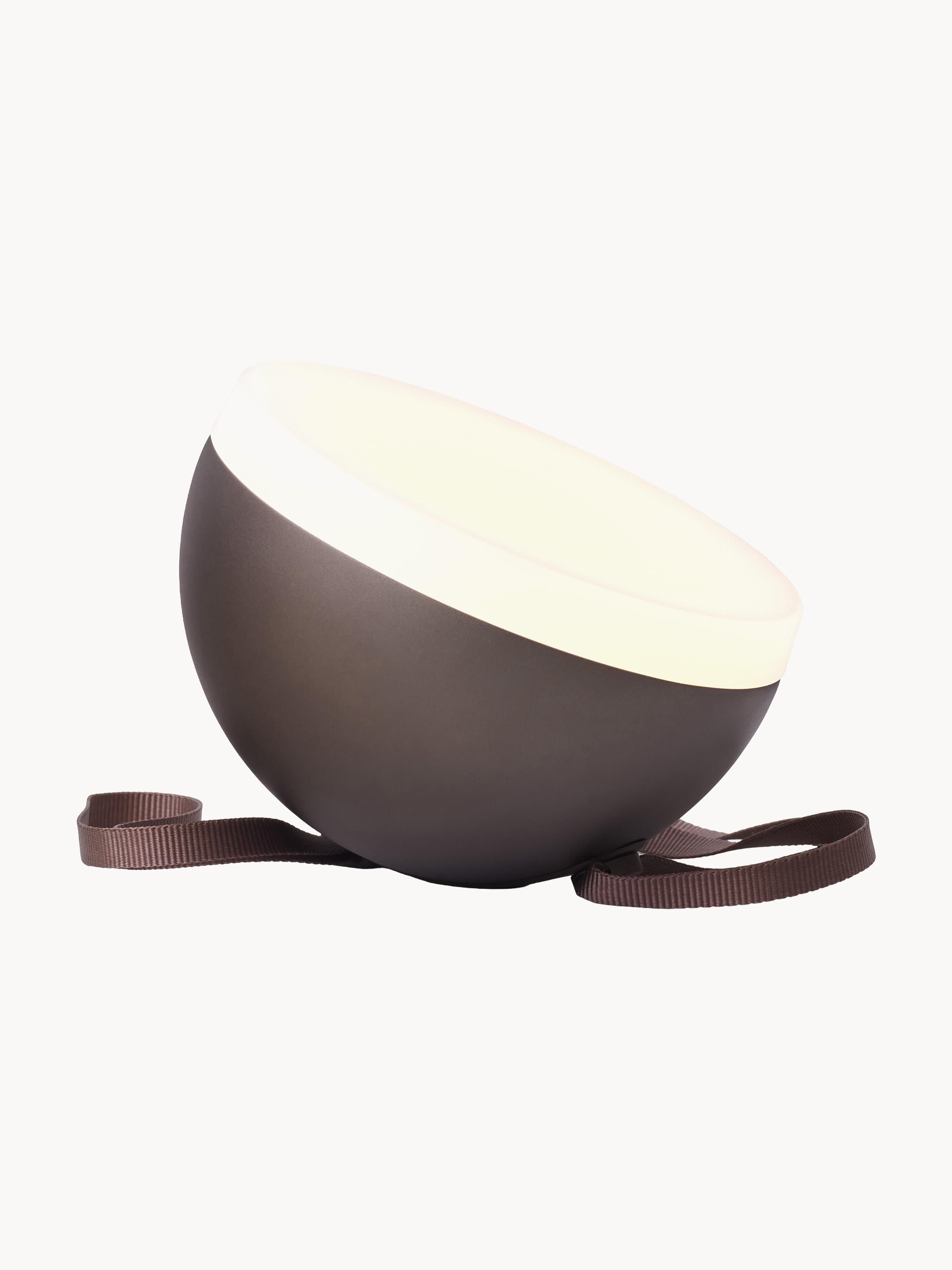 Lampe d'extérieur mobile August, intensité ajustable - Tons bruns, blanc