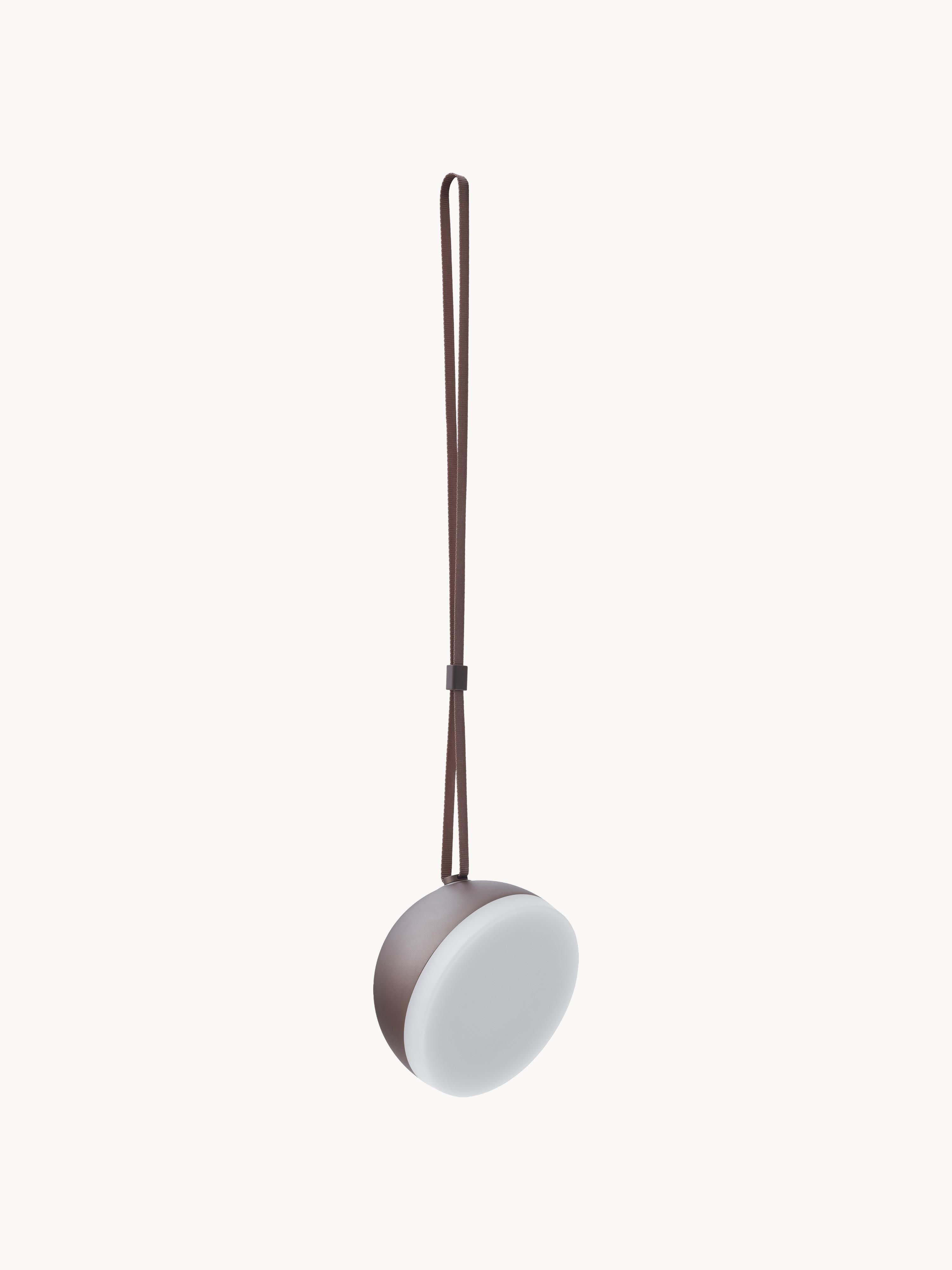 Lampe d'extérieur mobile August, intensité ajustable - Tons bruns, blanc