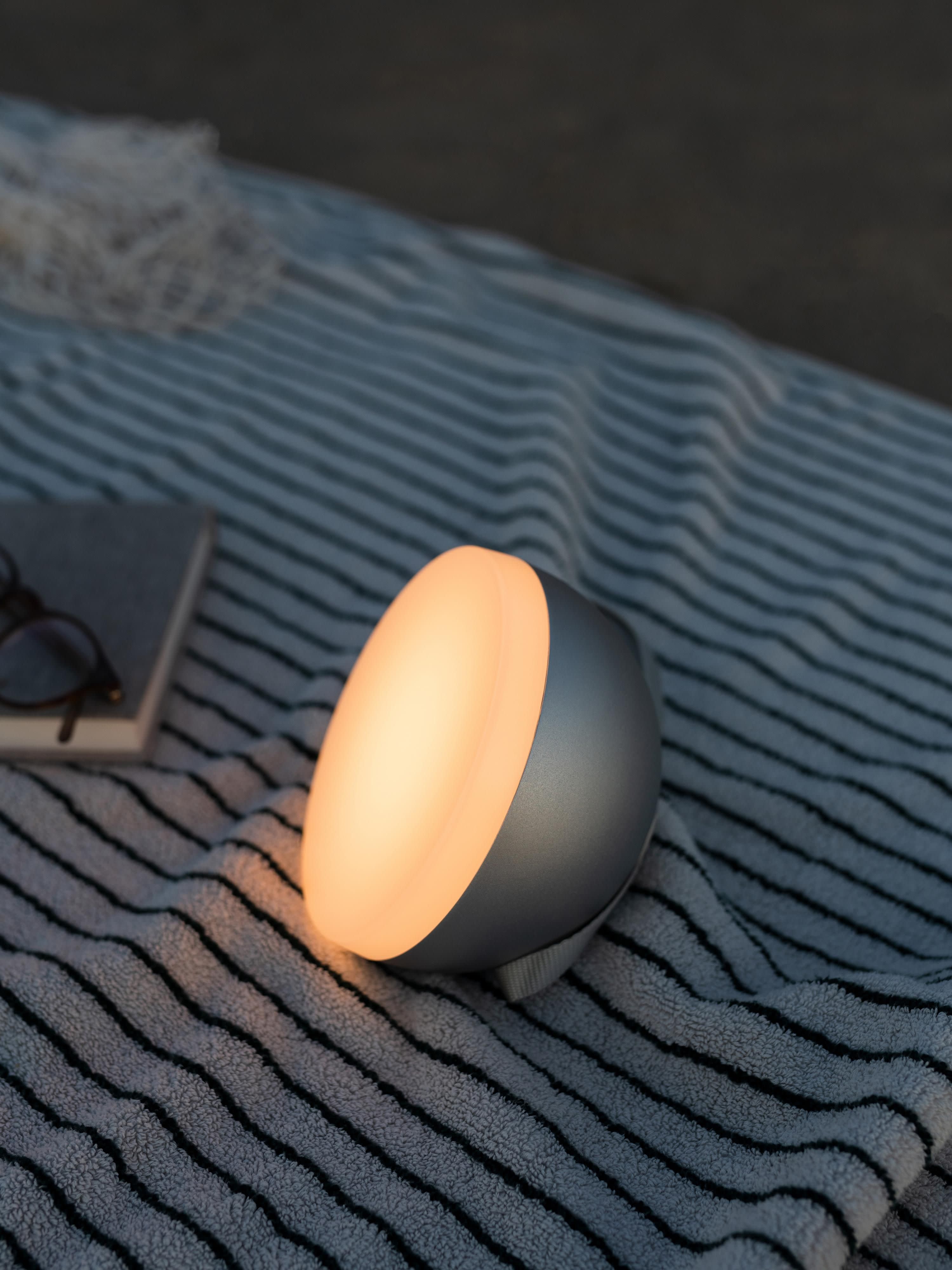 Lampe d'extérieur mobile August, intensité ajustable - Gris, blanc