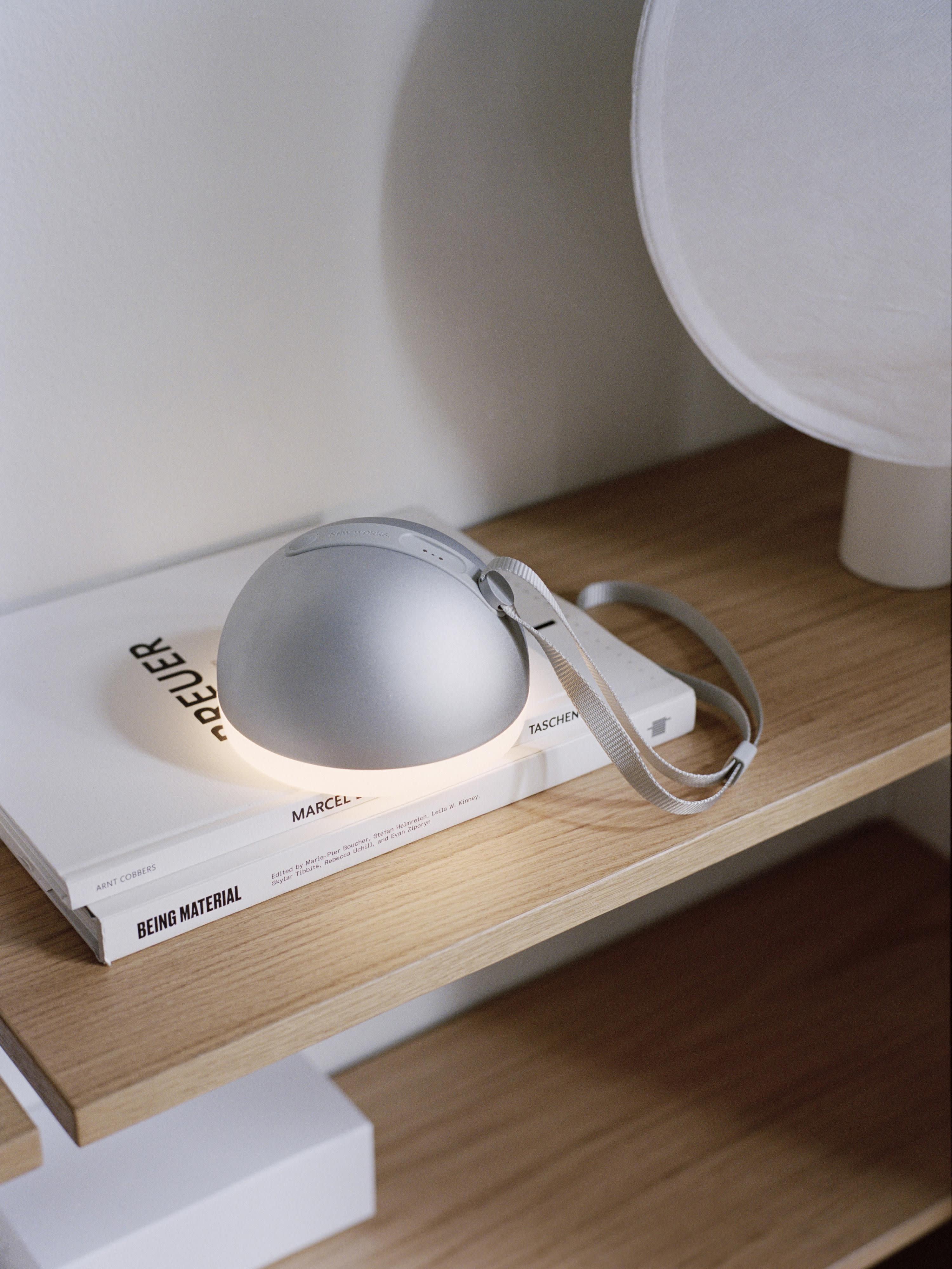 Lampe d'extérieur mobile August, intensité ajustable - Gris, blanc
