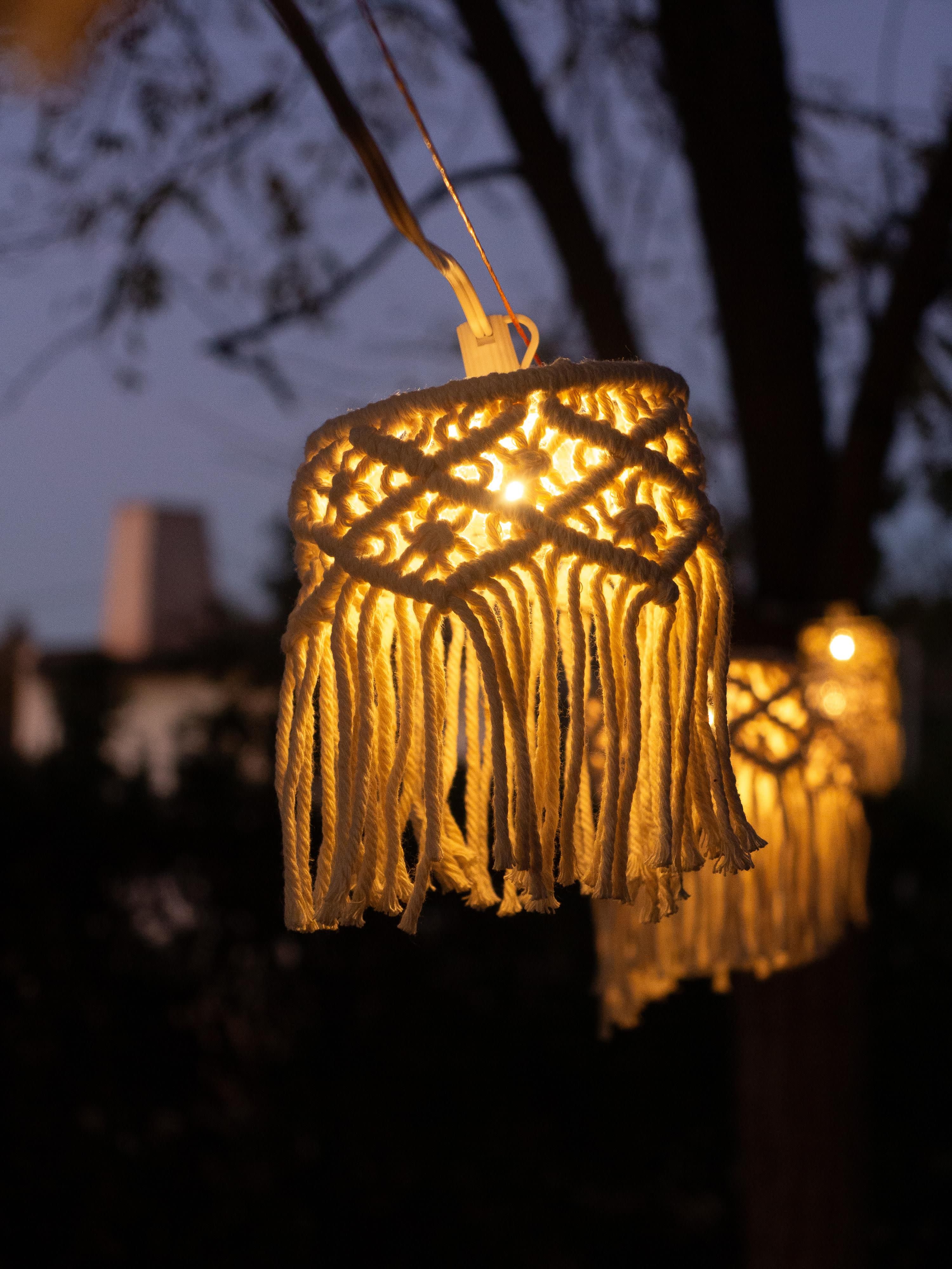 Guirlande lumineuse LED solaire Ryen - Blanc cassé