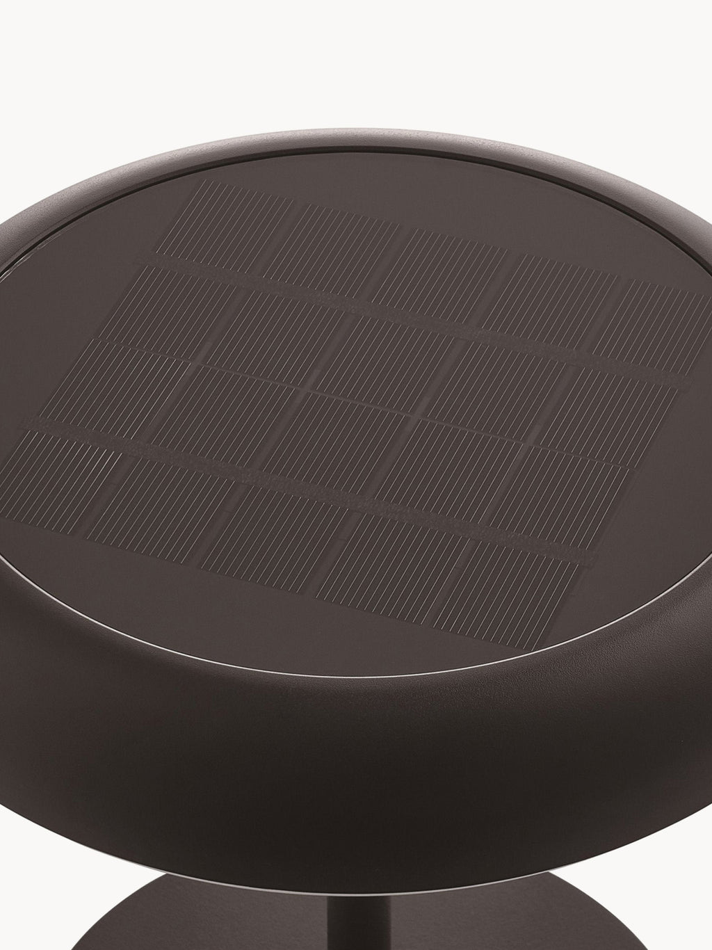 Lampe à poser LED solaire portable Siro, intensité ajustable - Noir