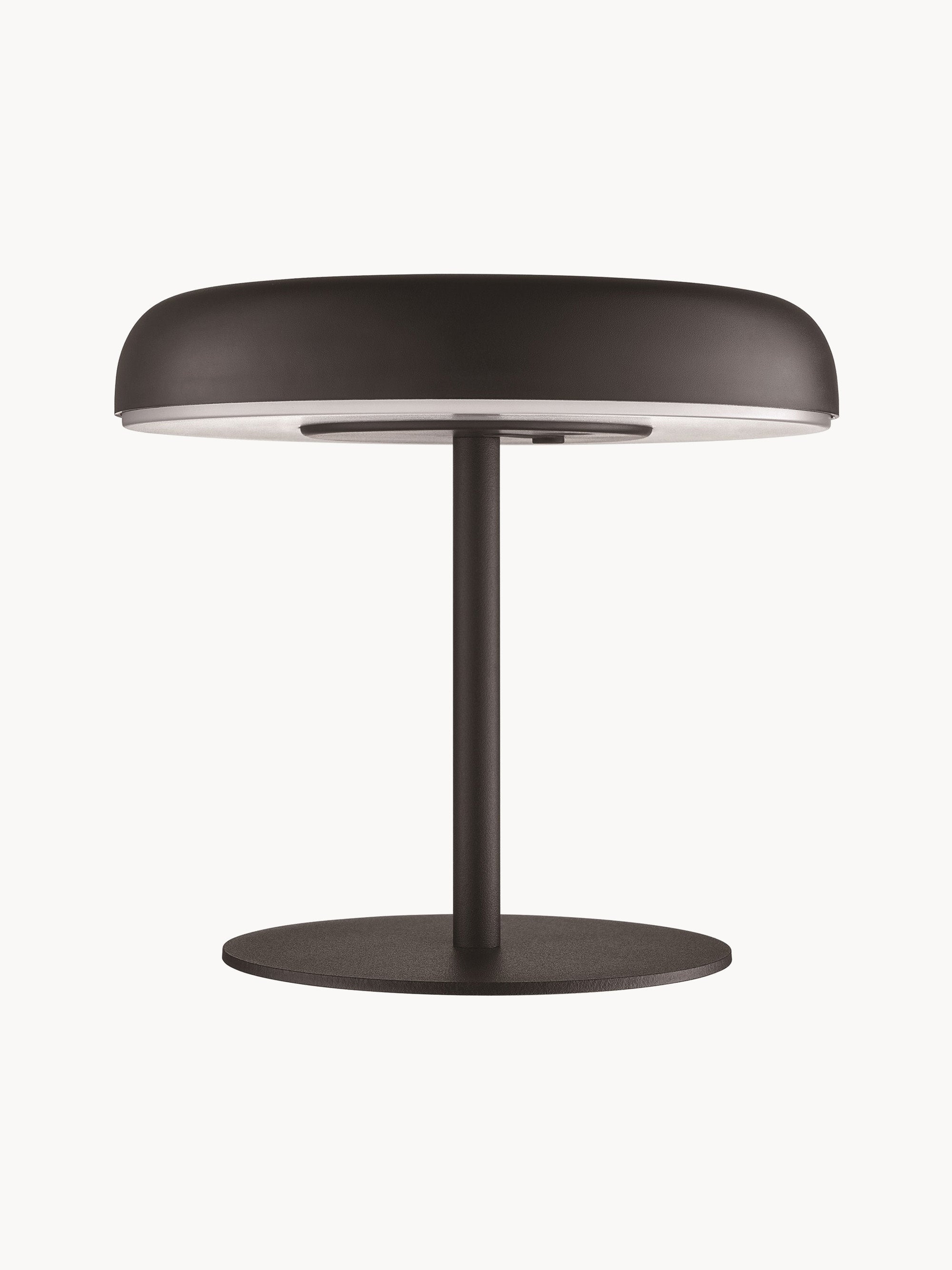 Lampe à poser LED solaire portable Siro, intensité ajustable - Noir