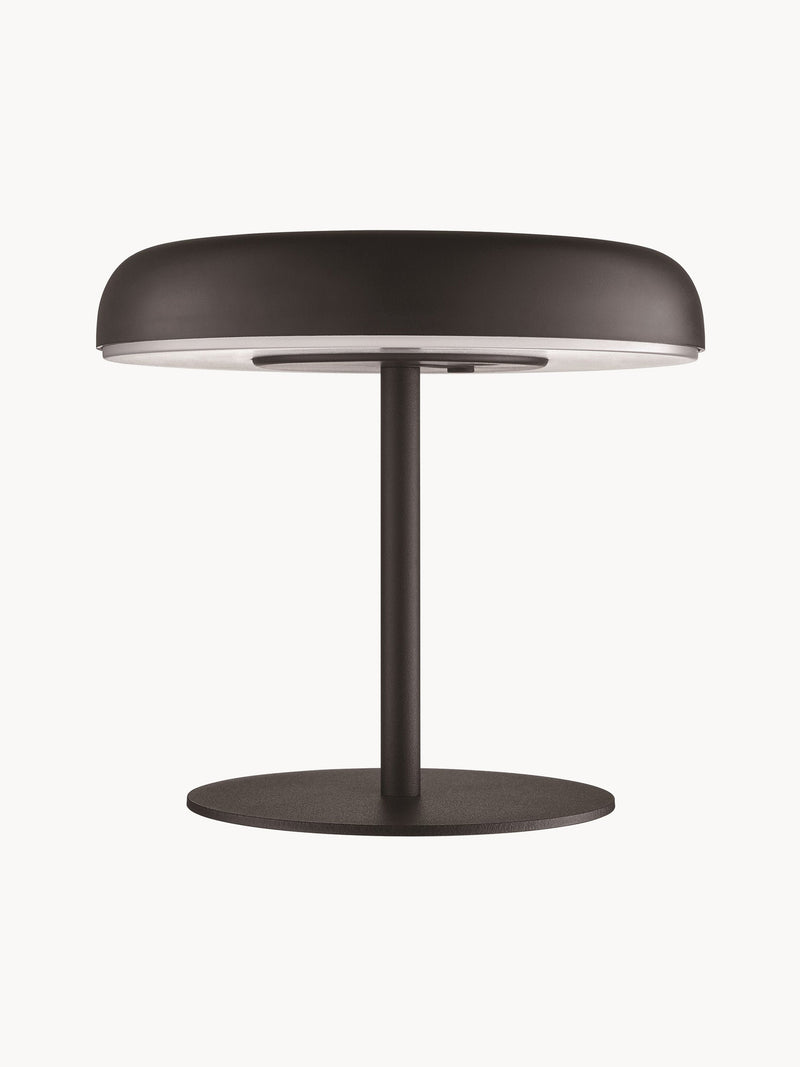 Lampe à poser LED solaire portable Siro, intensité ajustable - Noir