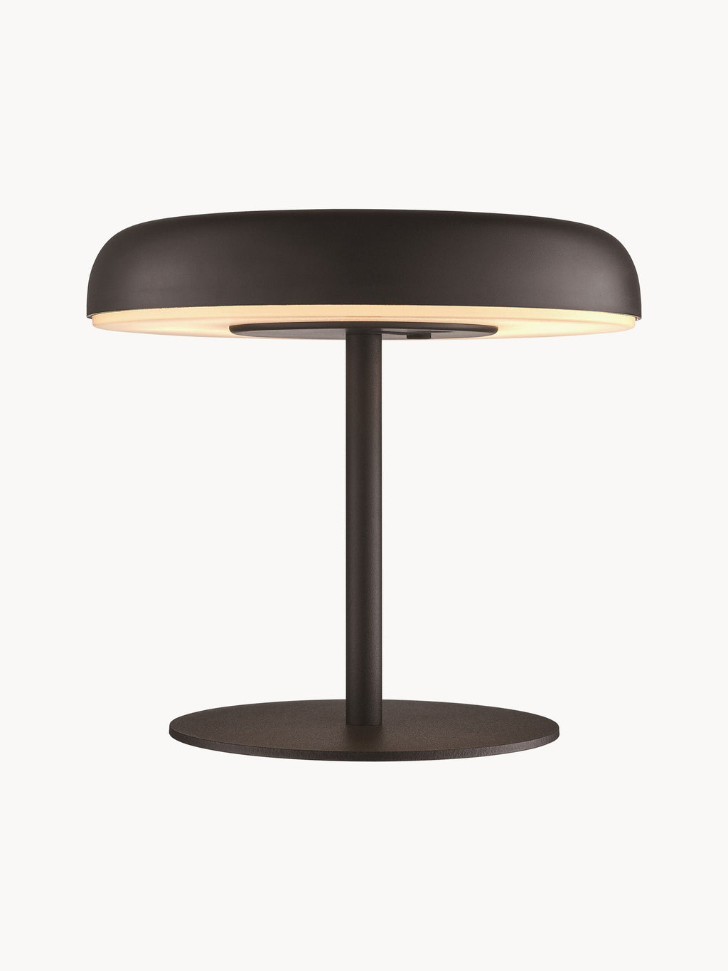 Lampe à poser LED solaire portable Siro, intensité ajustable - Noir