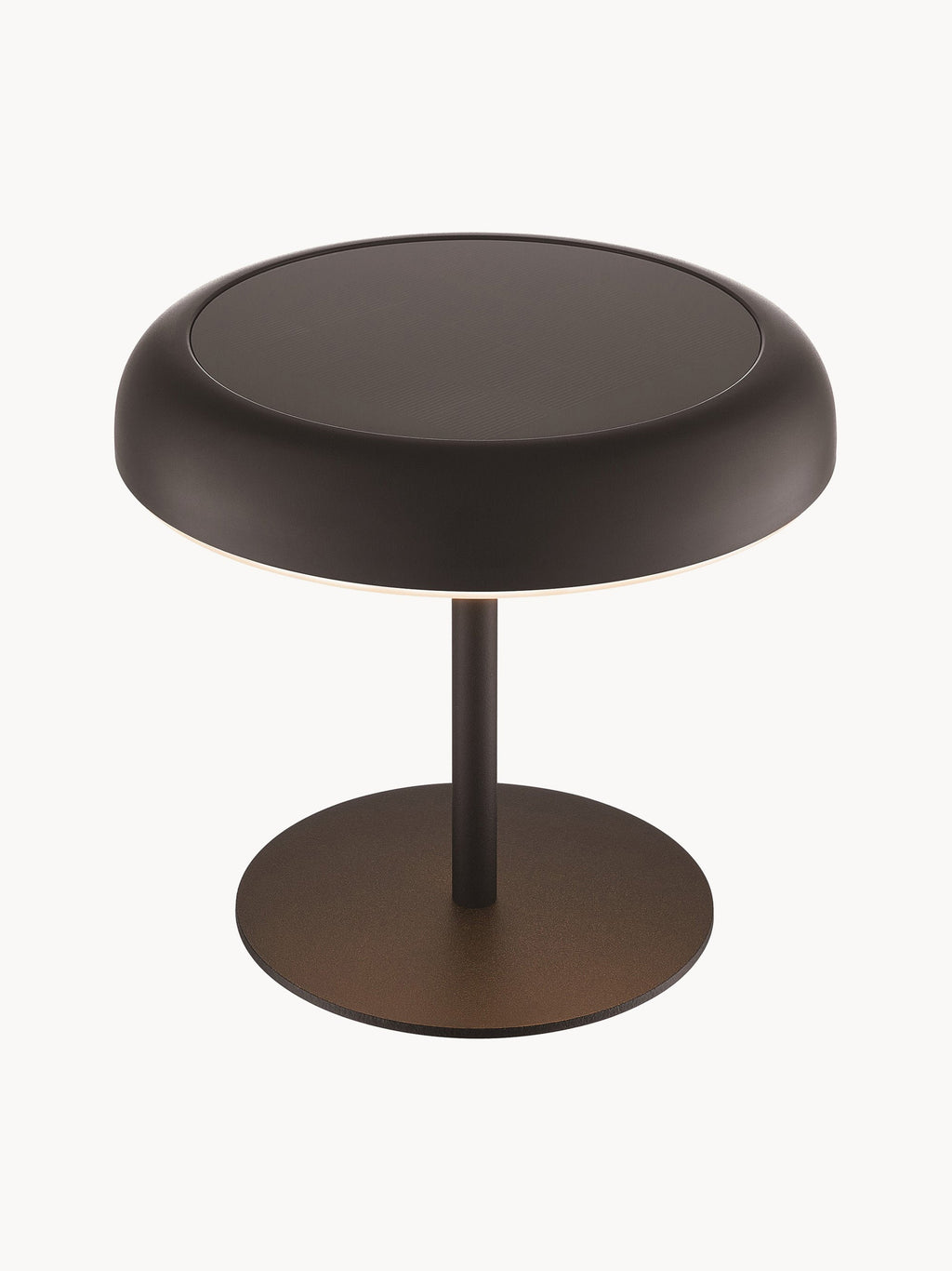 Lampe à poser LED solaire portable Siro, intensité ajustable - Noir