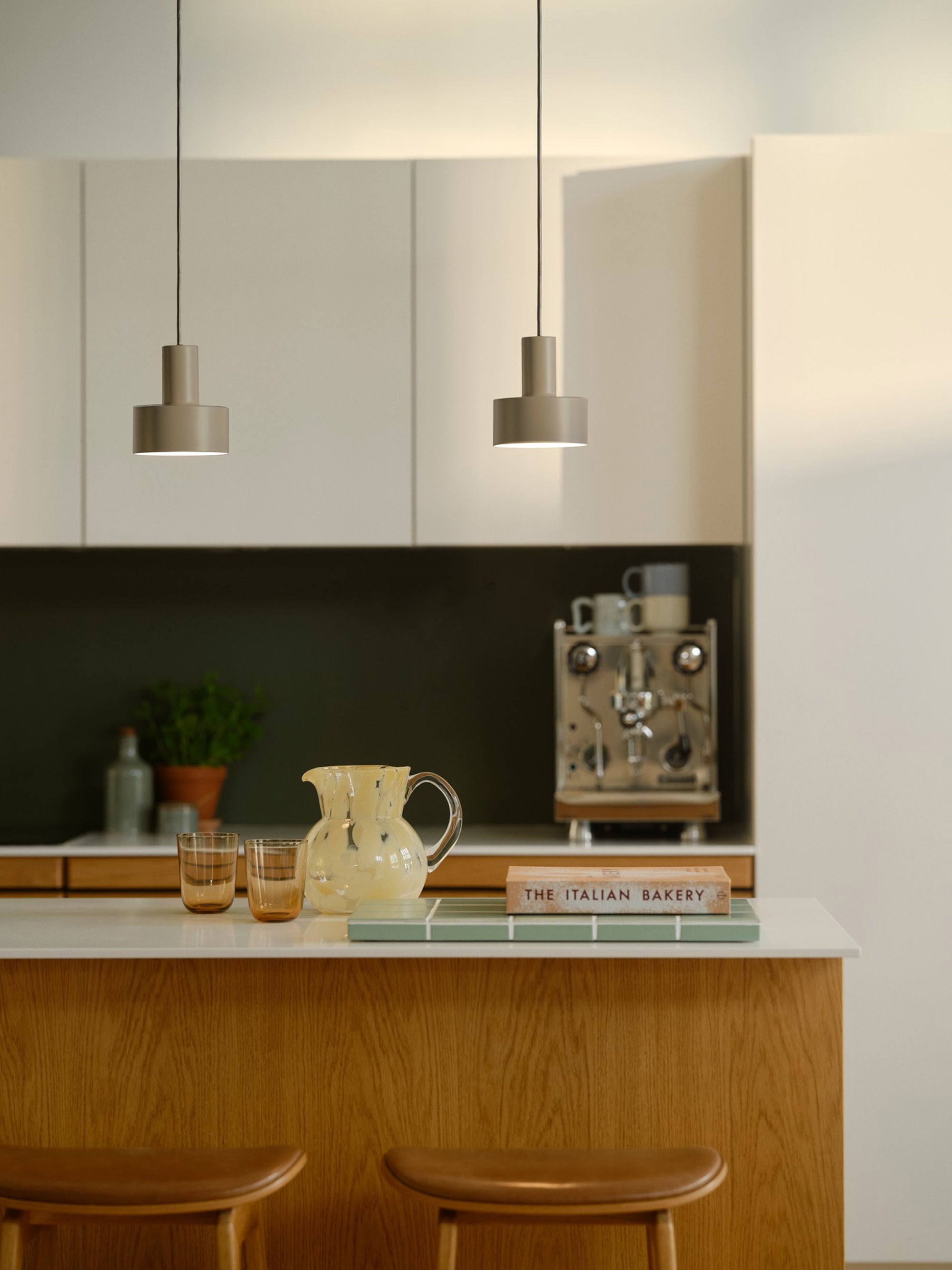 Petite suspension Jair - Taupe, noir