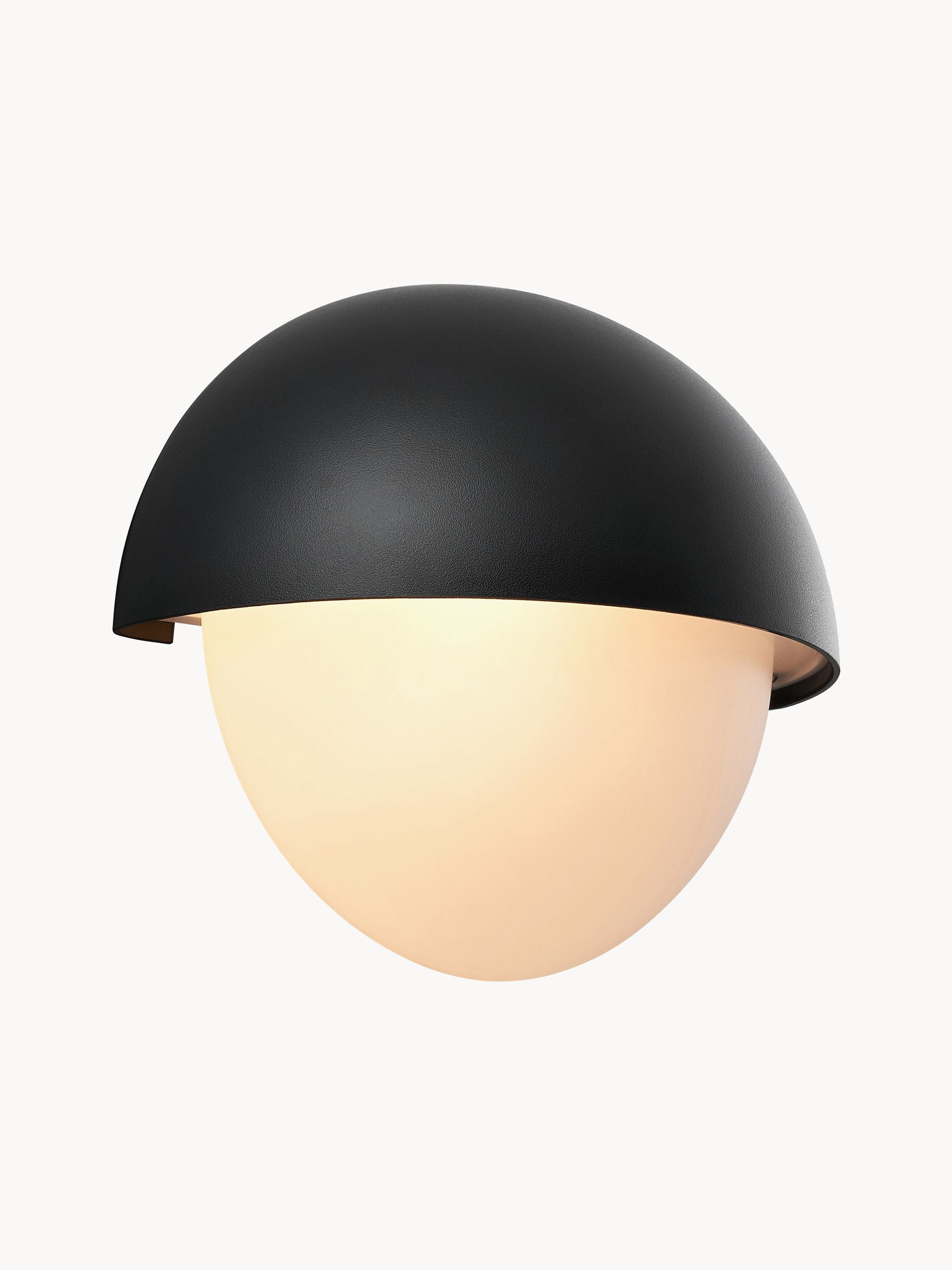 Applique murale d'extérieur Foxley - Noir, blanc