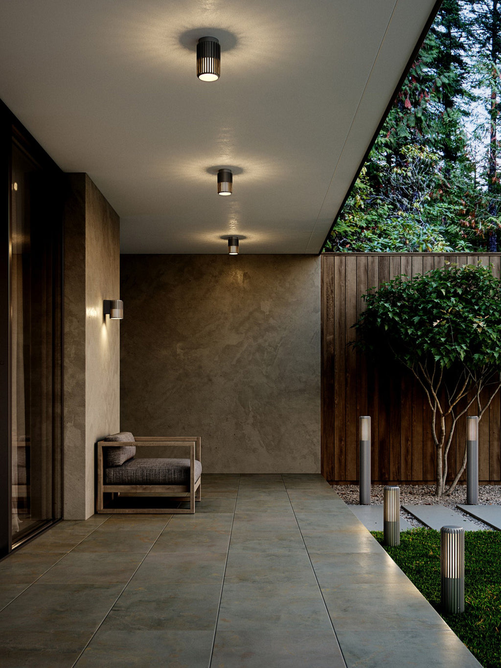 Borne LED d'extérieur Fritz, intensité ajustable - Gris
