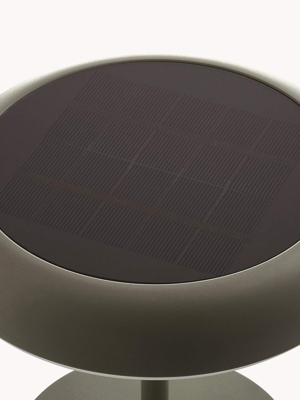 Lampe à poser LED solaire portable Siro, intensité ajustable - Vert olive