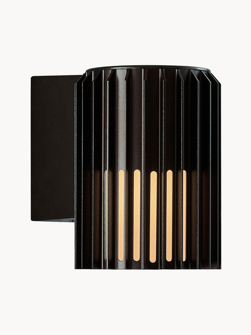 Applique murale d'extérieur Fritz, intensité ajustable - Noir