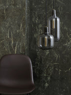 Petite suspension en marbre Halvdan - Gris, transparent, noir