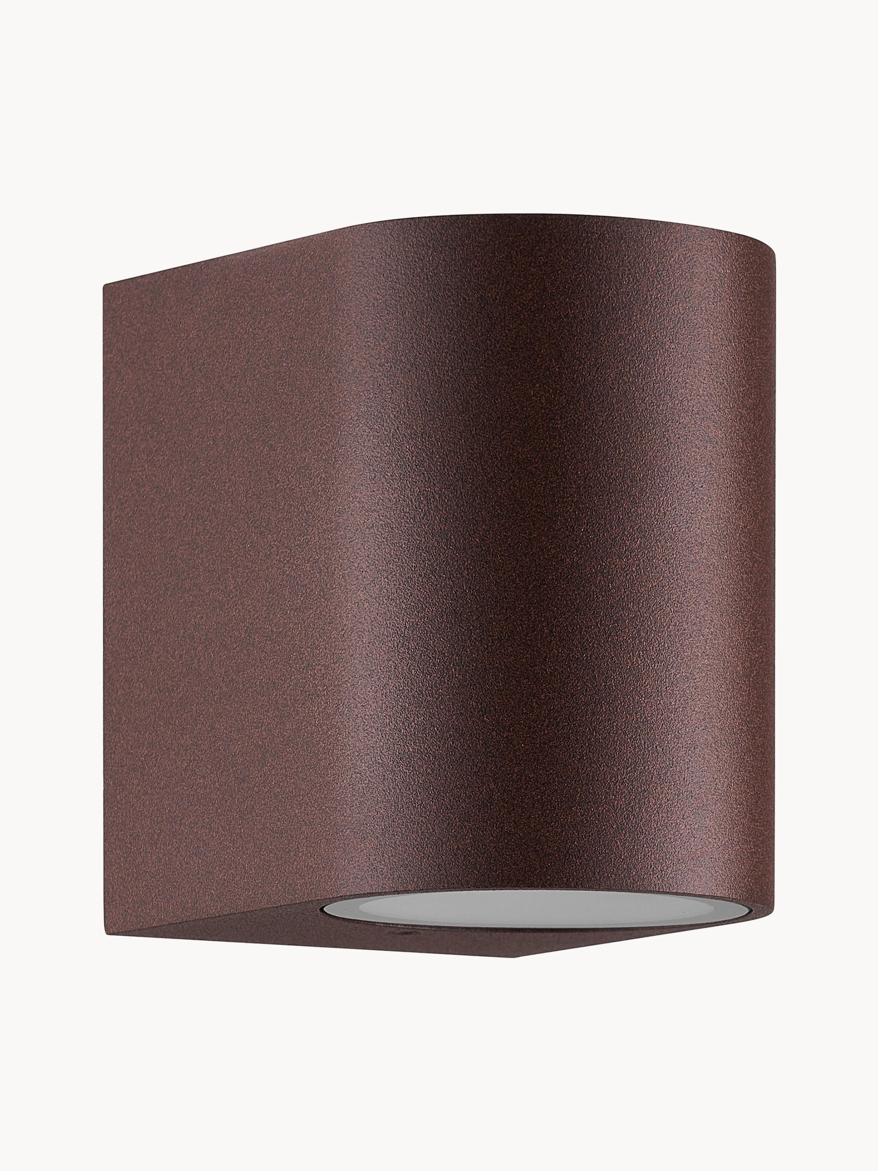 Petite applique murale d'extérieur à intensité variable Jyri - Brun foncé