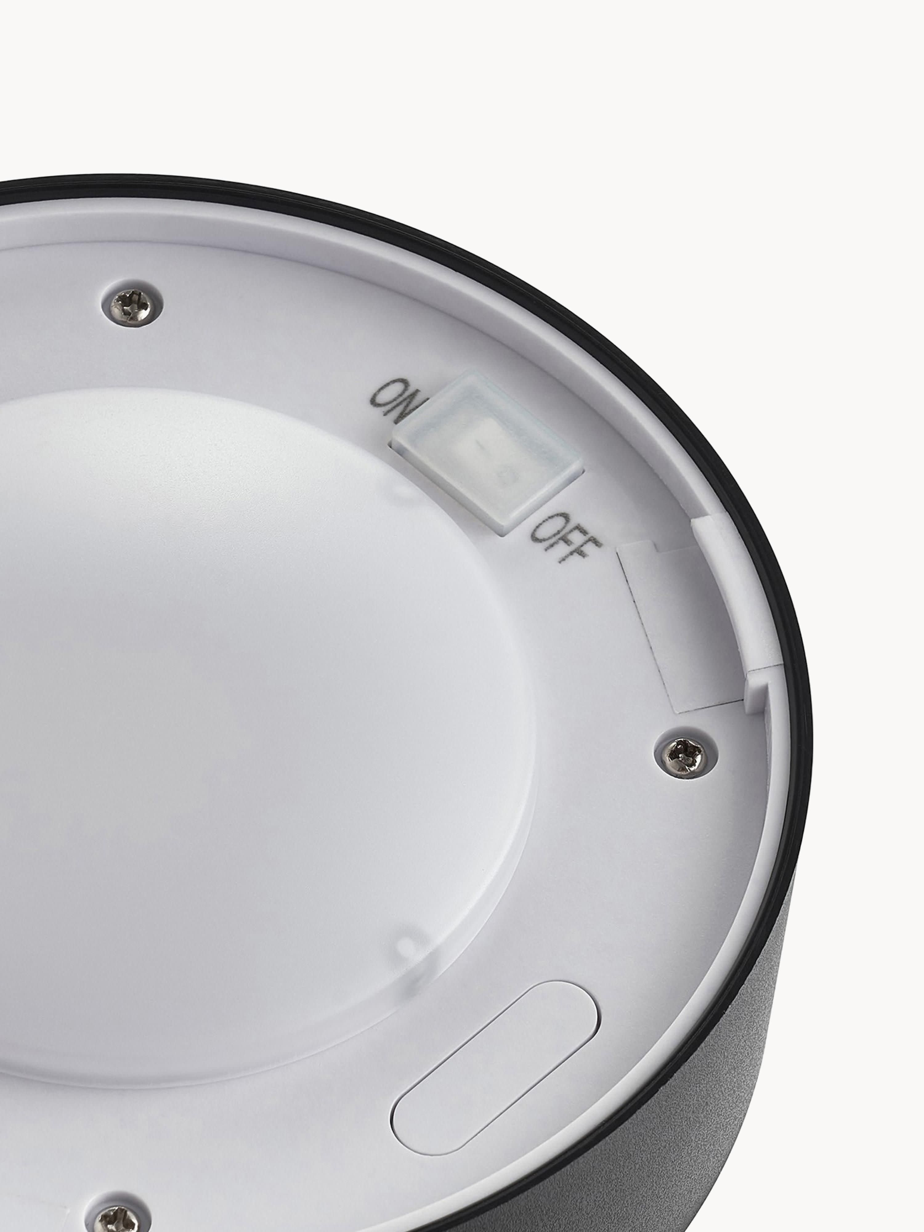 Borne lumineuse solaire LED avec capteur de mouvement Reino - Noir