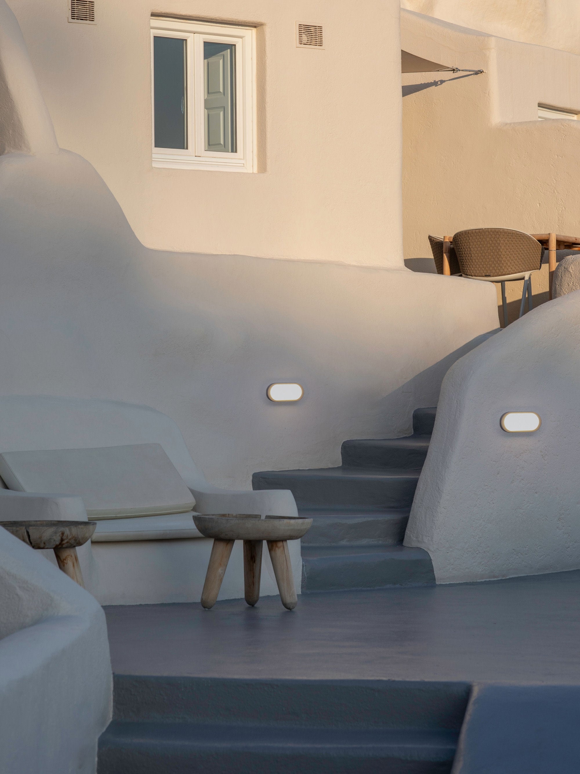 Applique murale d'extérieur LED Shan - Blanc