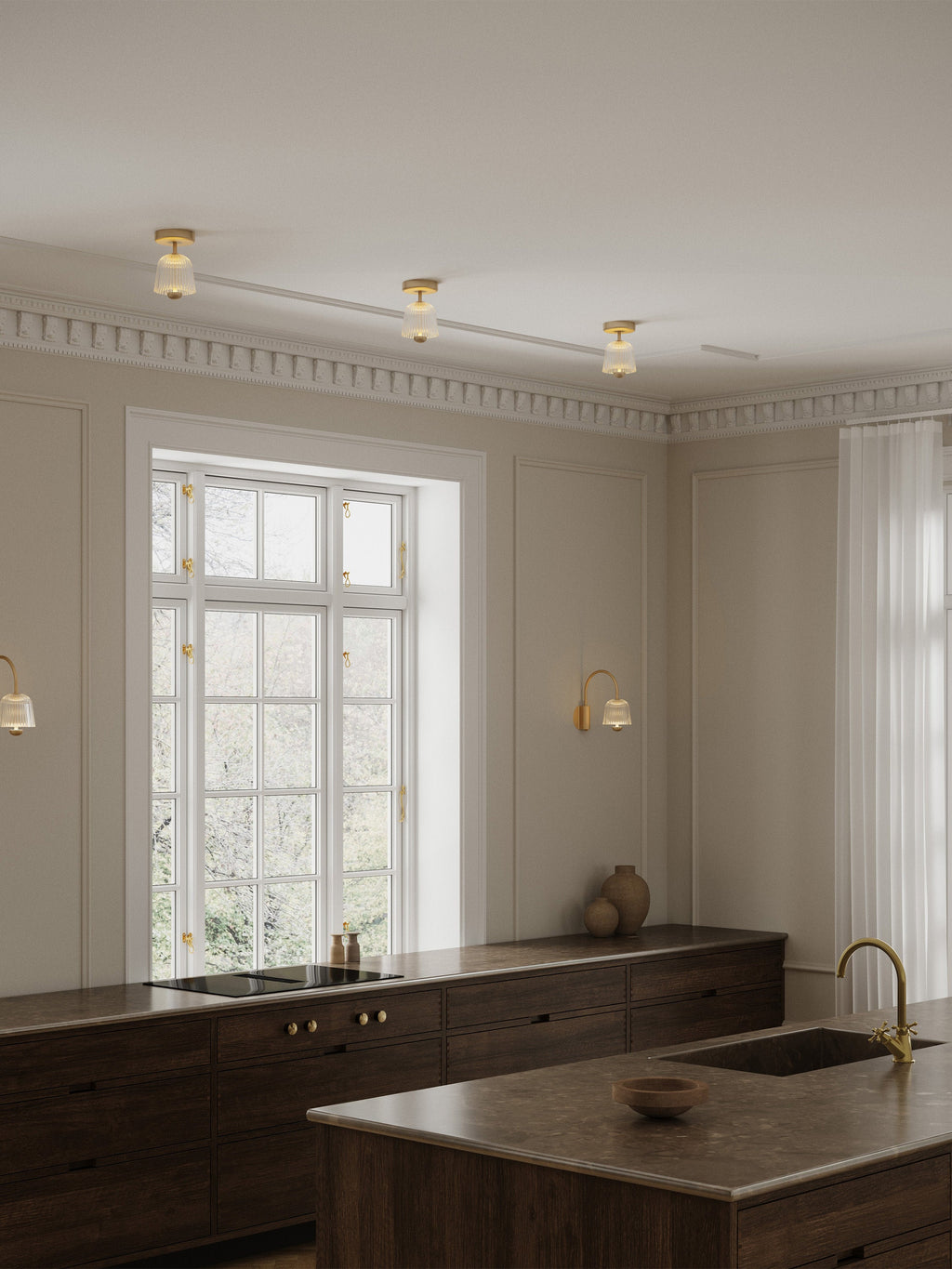 Spot plafond LED Walden, intensité ajustable - Doré, transparent