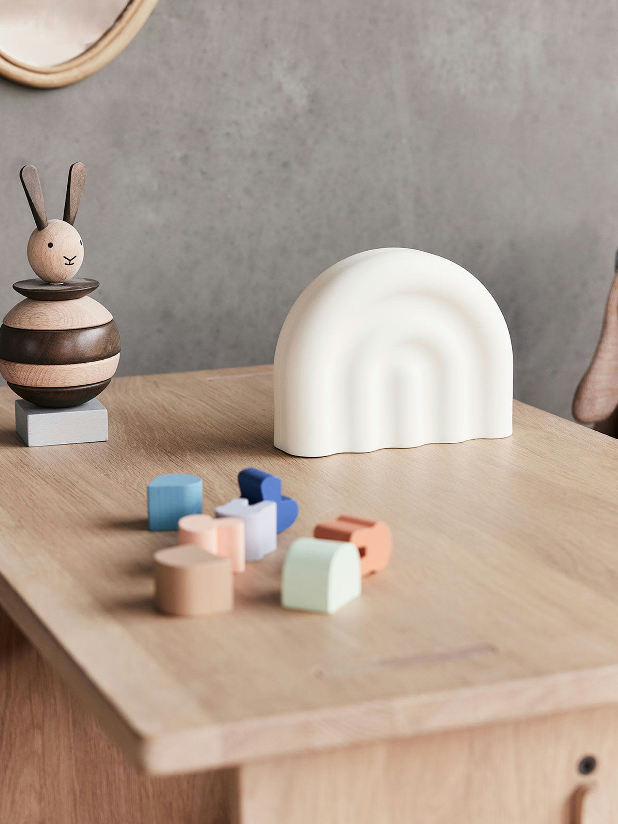 Veilleuse portable pour enfant Rain - Blanc naturel