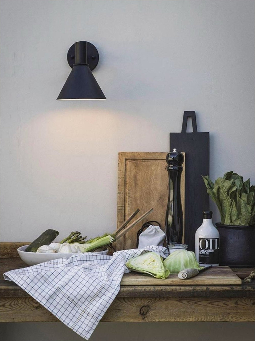 Applique d'extérieur Mini Lars - Noir