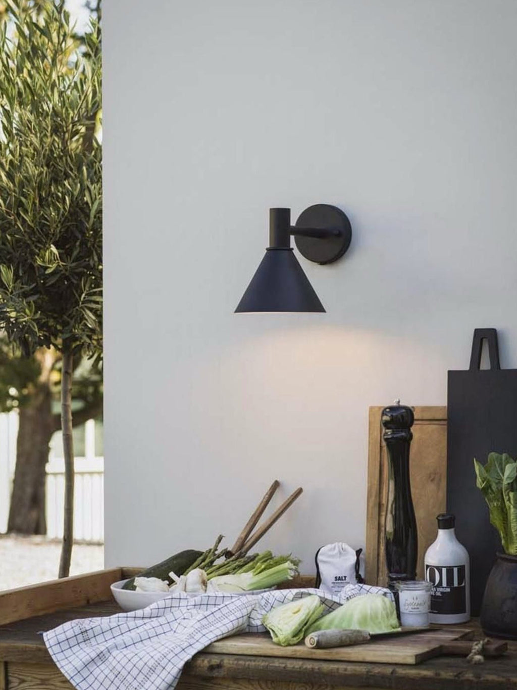 Applique d'extérieur Mini Lars - Noir