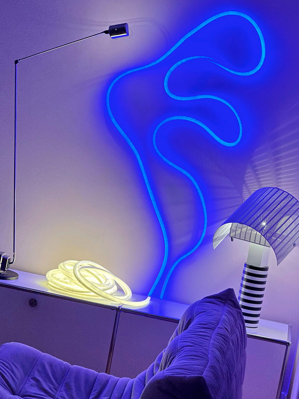 Guirlande lumineuse LED à intensité variable Enar - Bleu