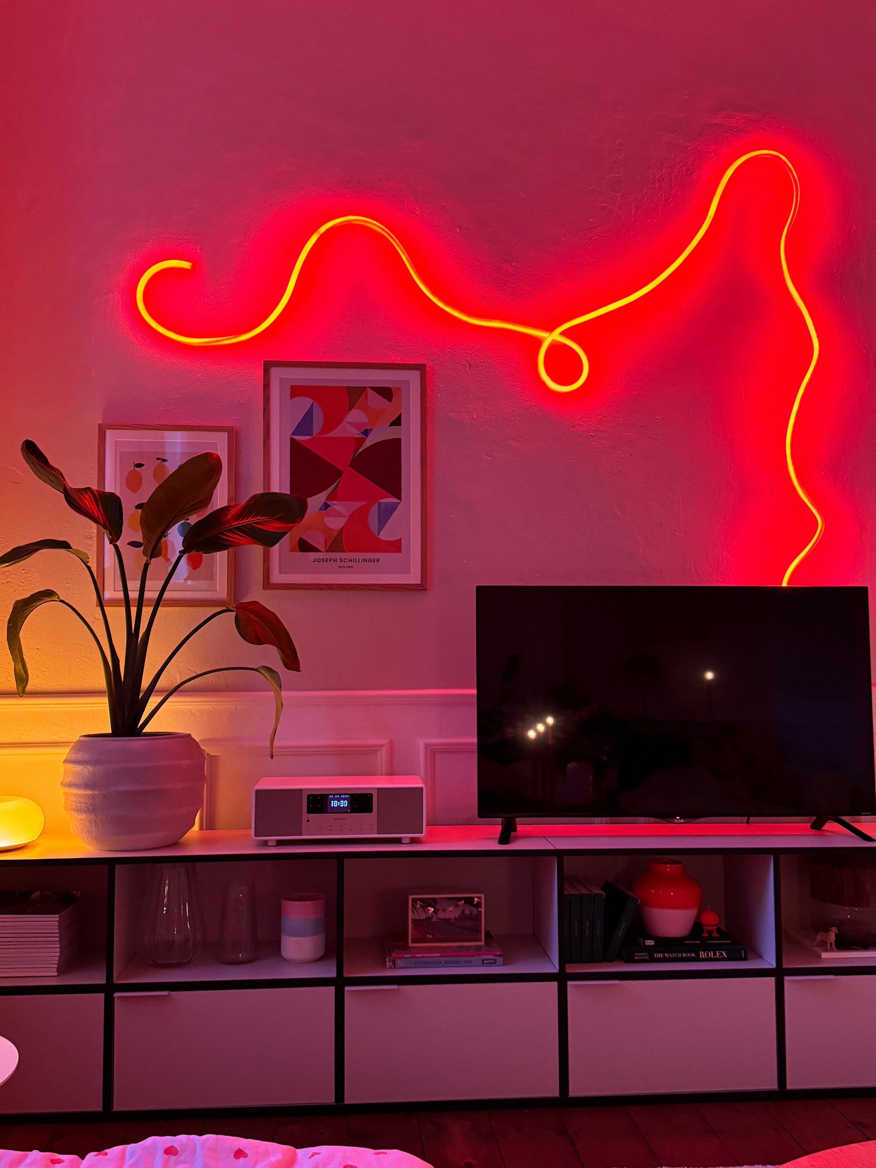 Guirlande lumineuse LED à intensité variable Enar - Rouge