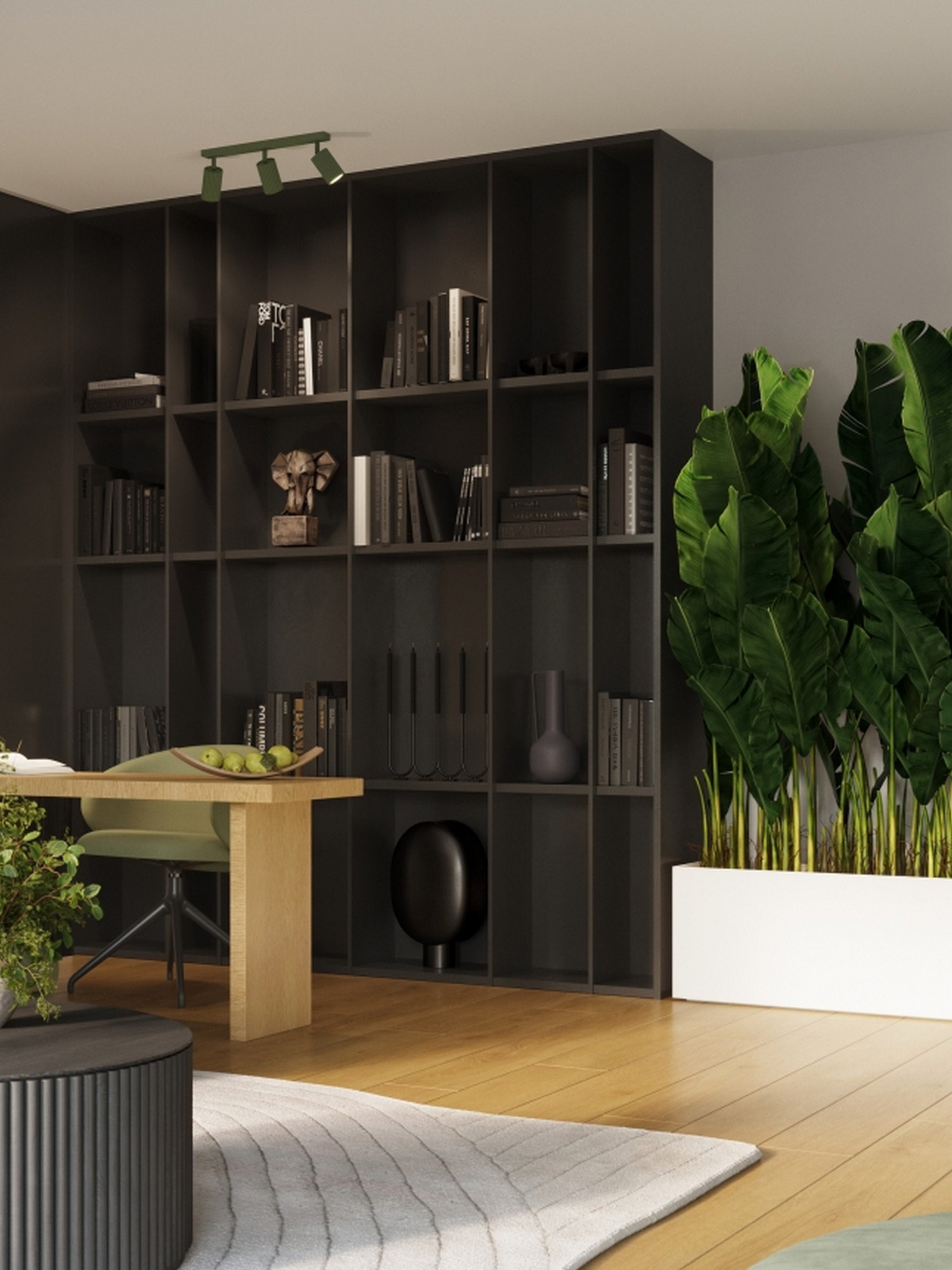 Plafonnier LED Jolef - Vert olive