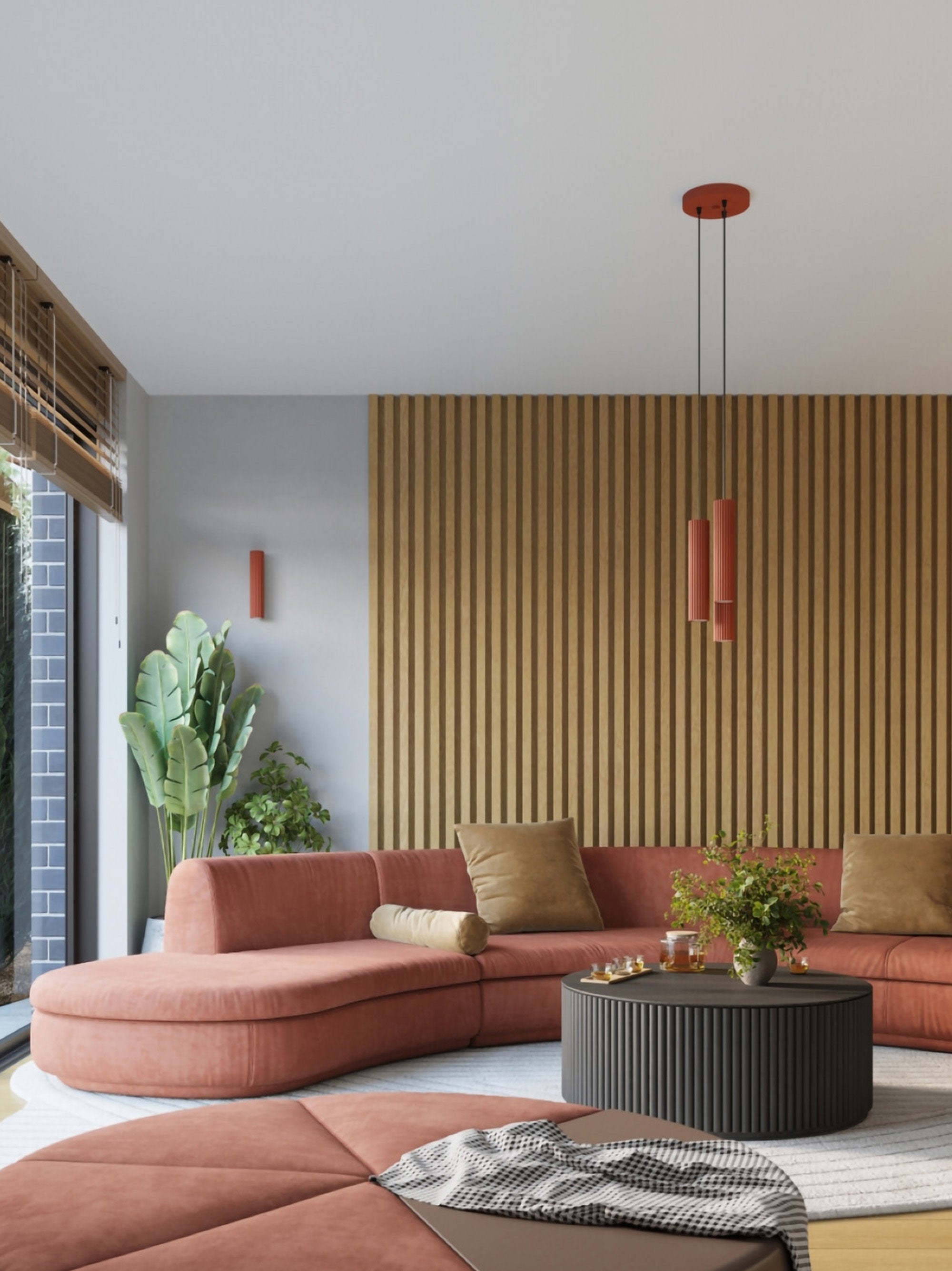 Applique murale Up & Hart - Terracotta
