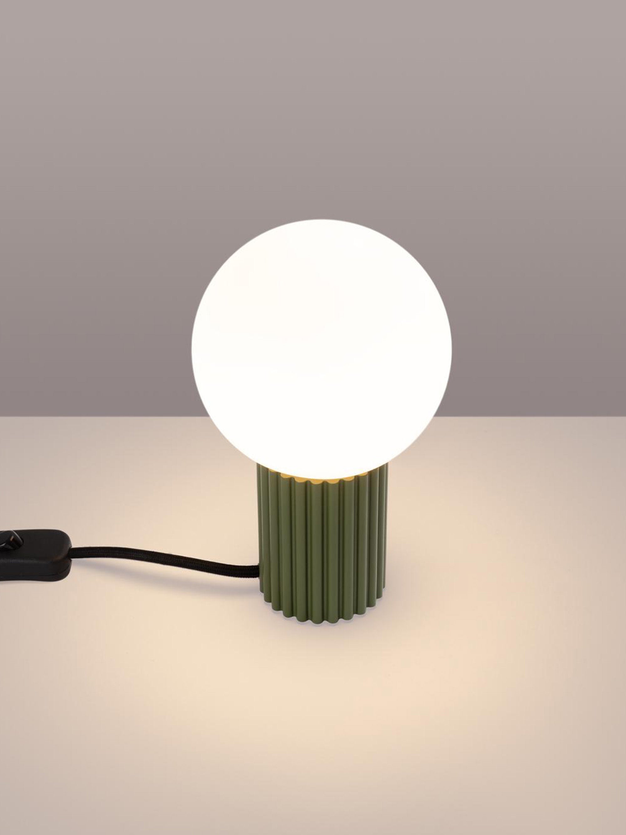 Lampe à poser Draco - Vert olive