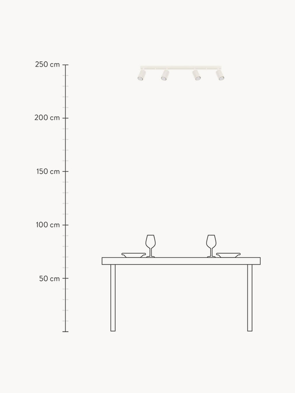 Plafonnier LED Jolef - Blanc cassé