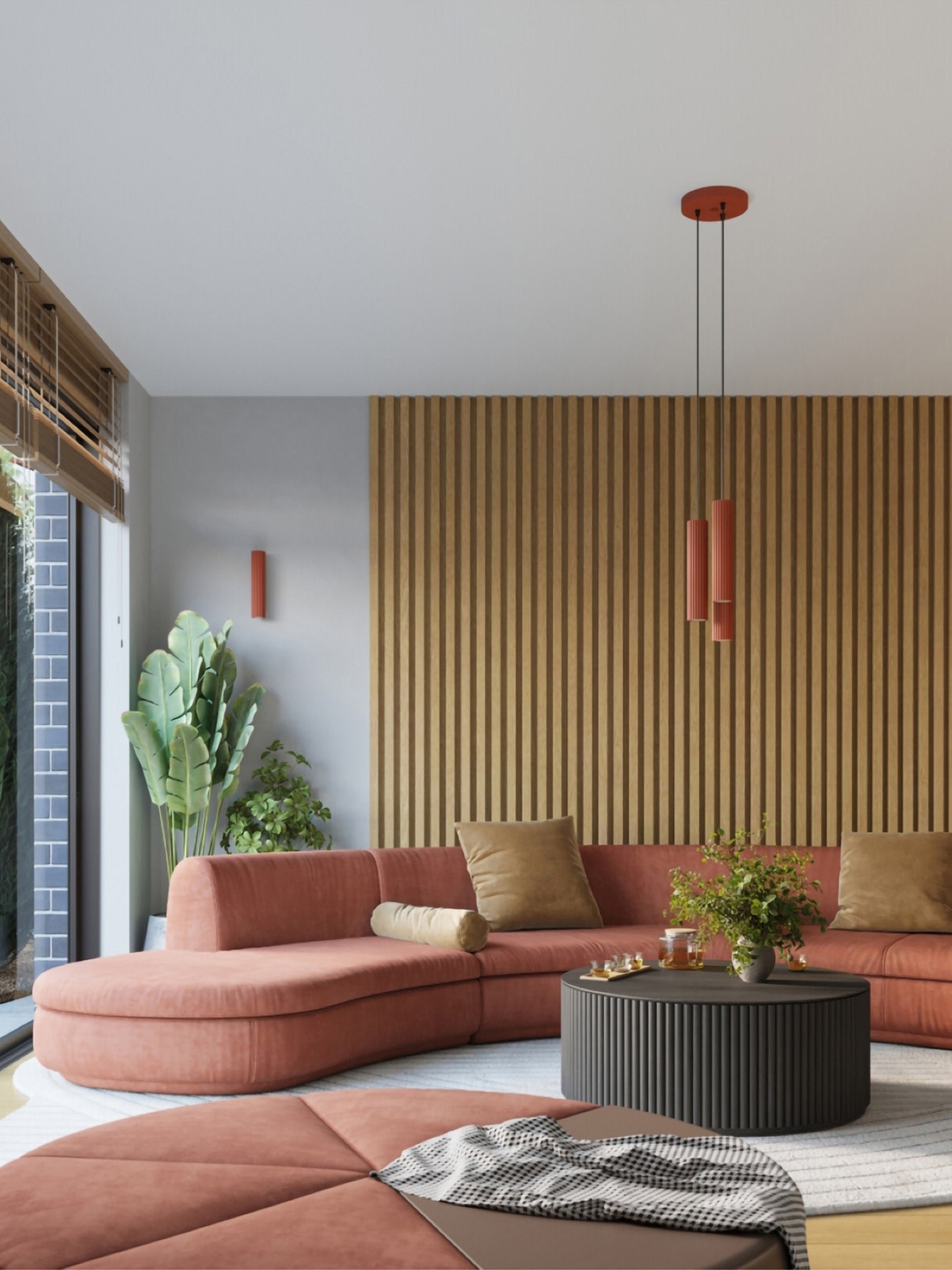 Applique murale Up & Hart - Terracotta