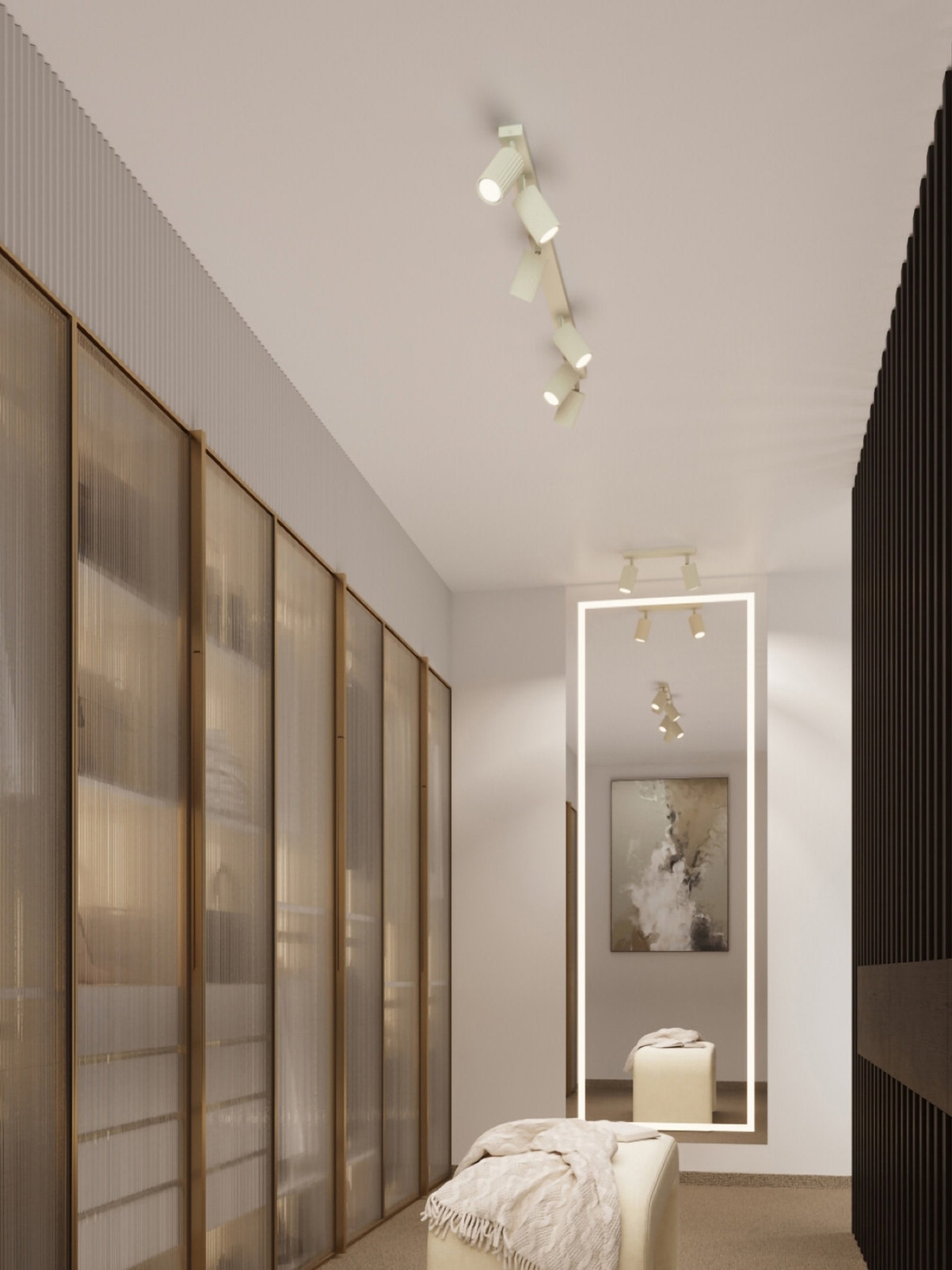 Spot plafond Jolef - Blanc cassé
