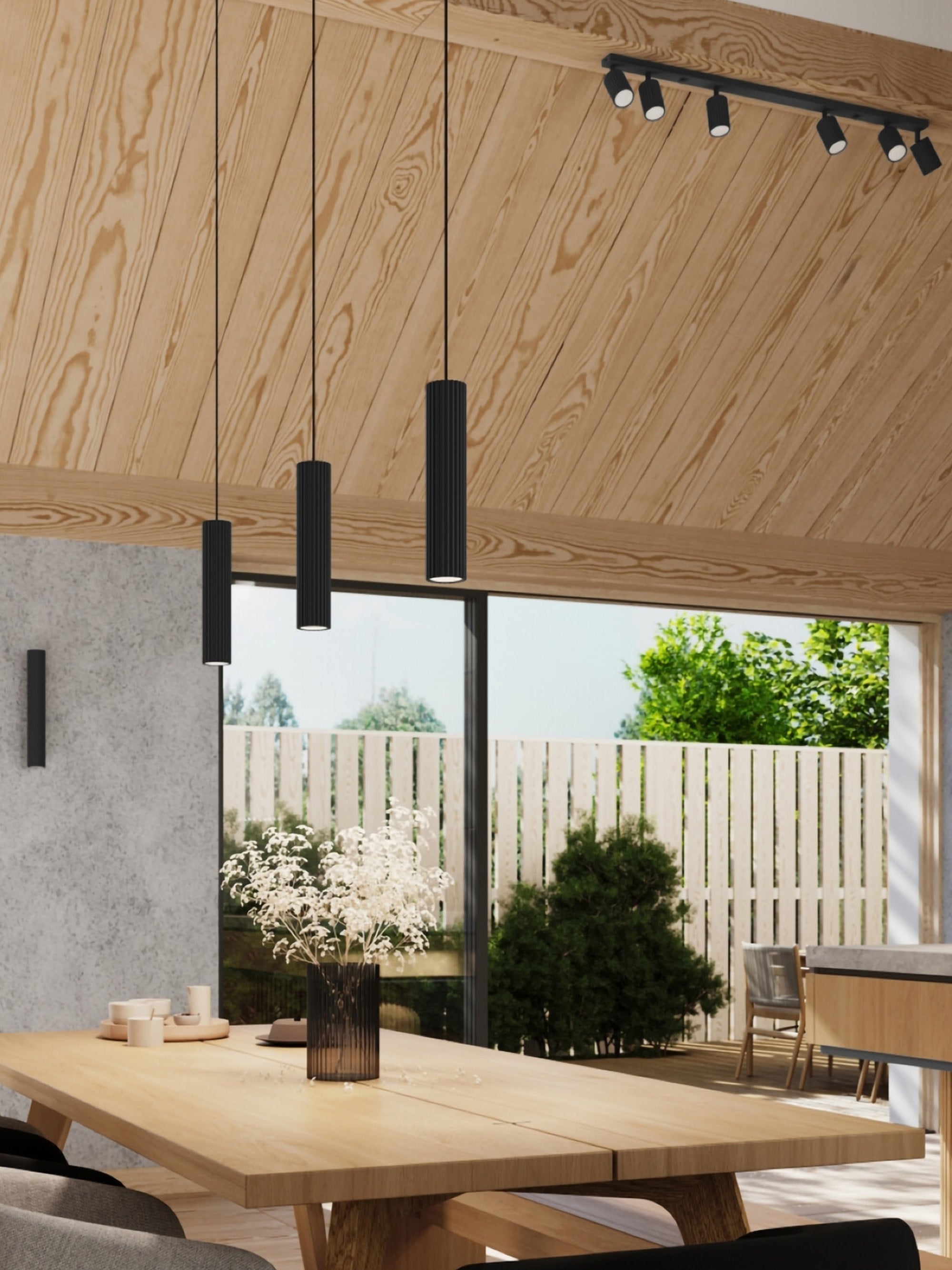 Applique murale Up & Hart - Noir